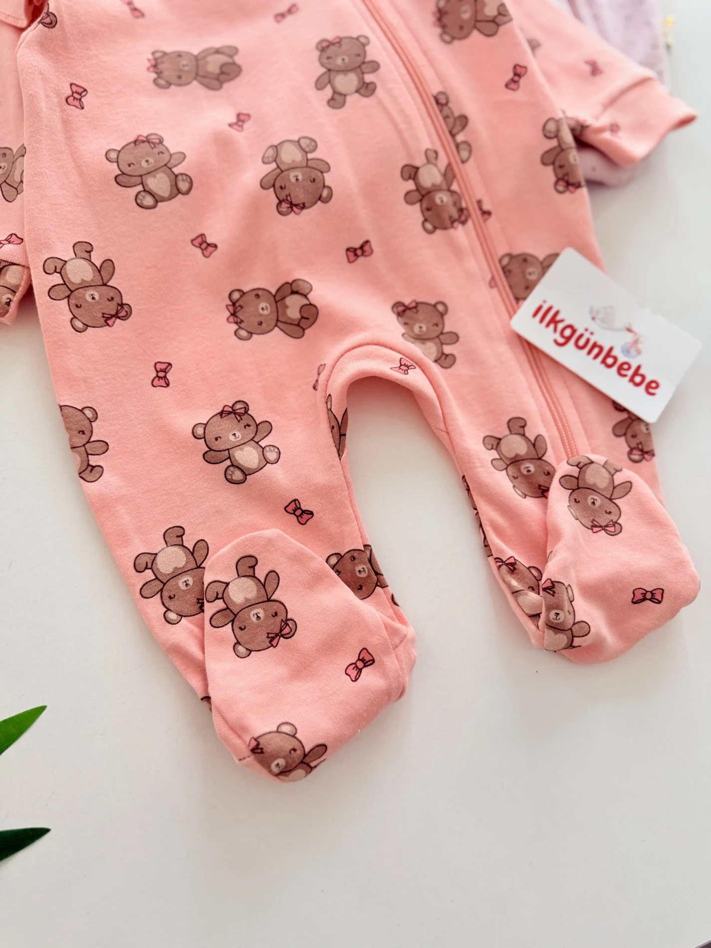 Teddy Fiyonk Premium %100 Pamuk 3’lü Mevsimlik Tulum Set