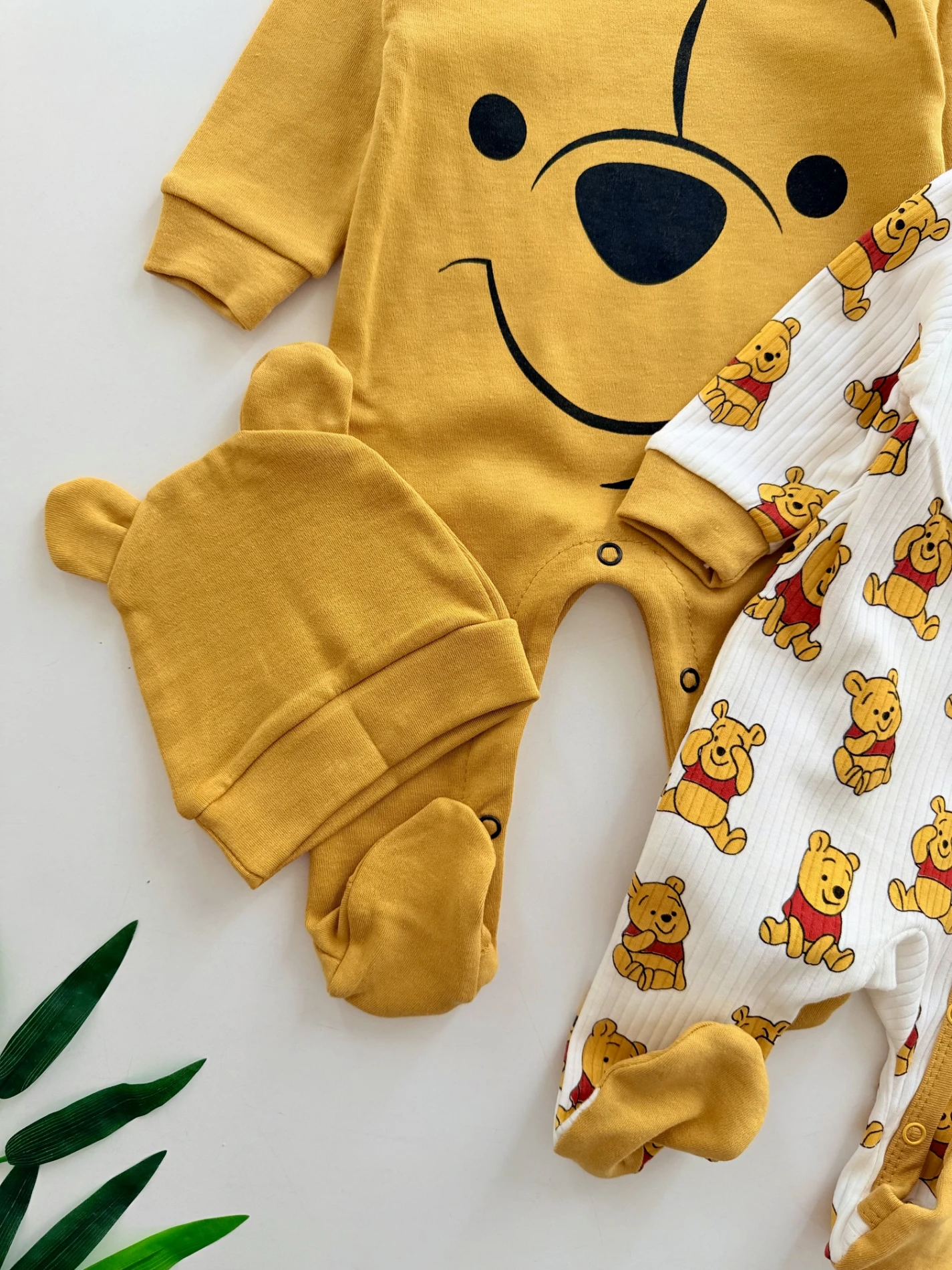 Winnie The Pooh Baskılı %100 Pamuk 2’liTulum Set