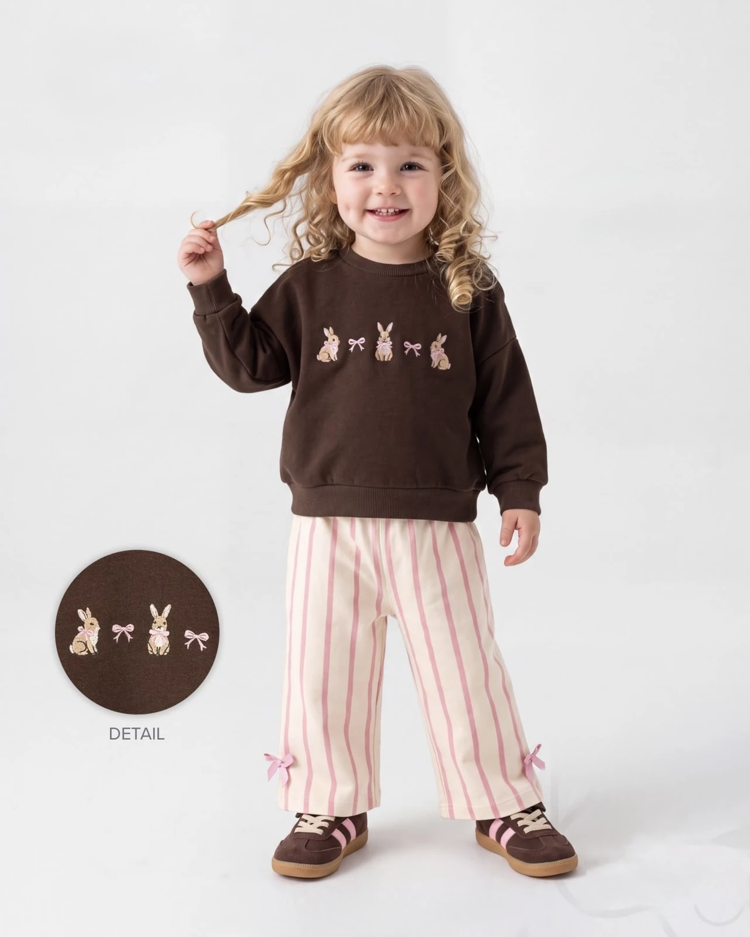 Cute Rabbit Fiyonklu   Pinterest Premium %100 Pamuk  Takım