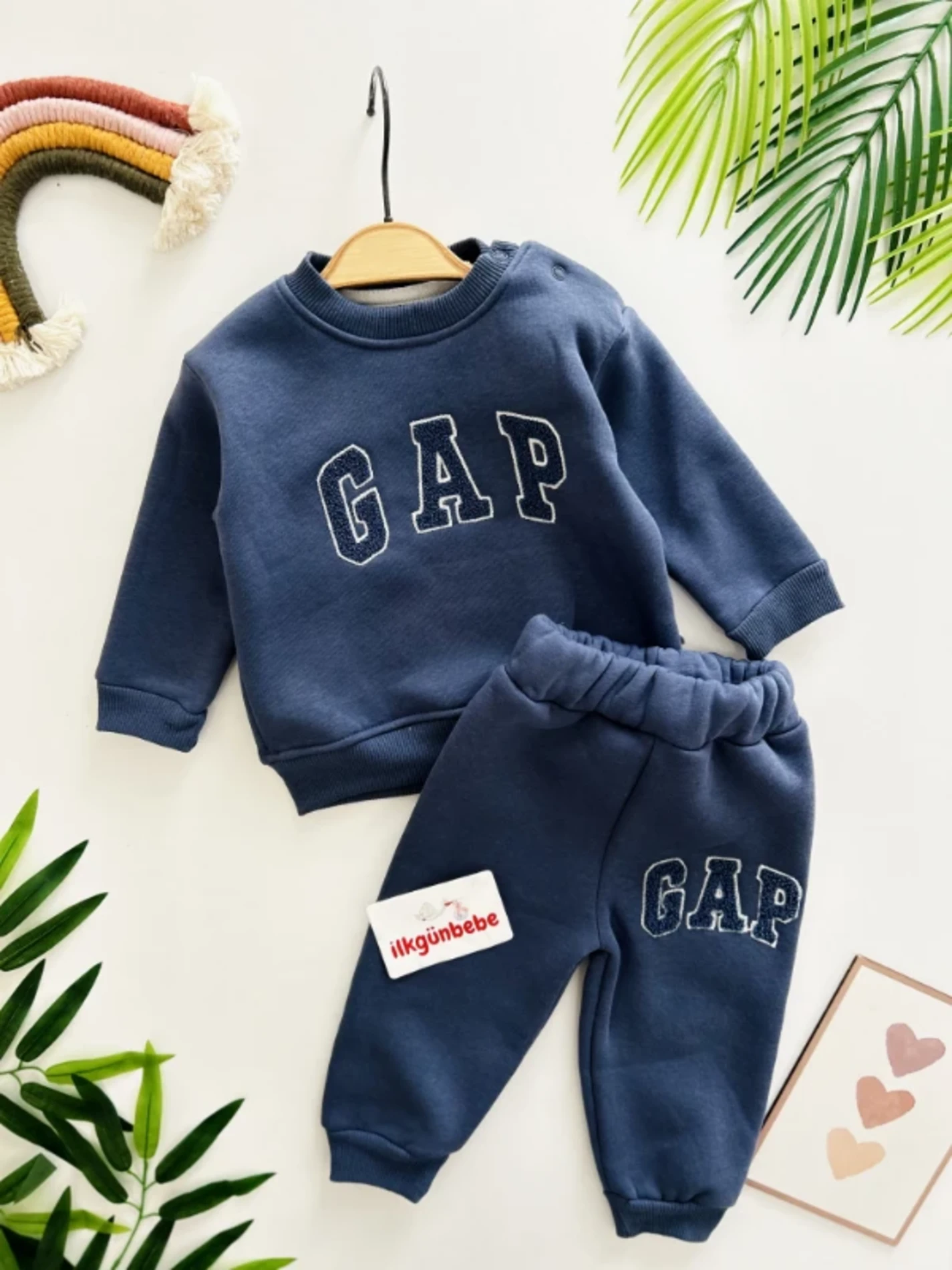 Gap 3 İp Şardonlu Kışlık 2’li Takım