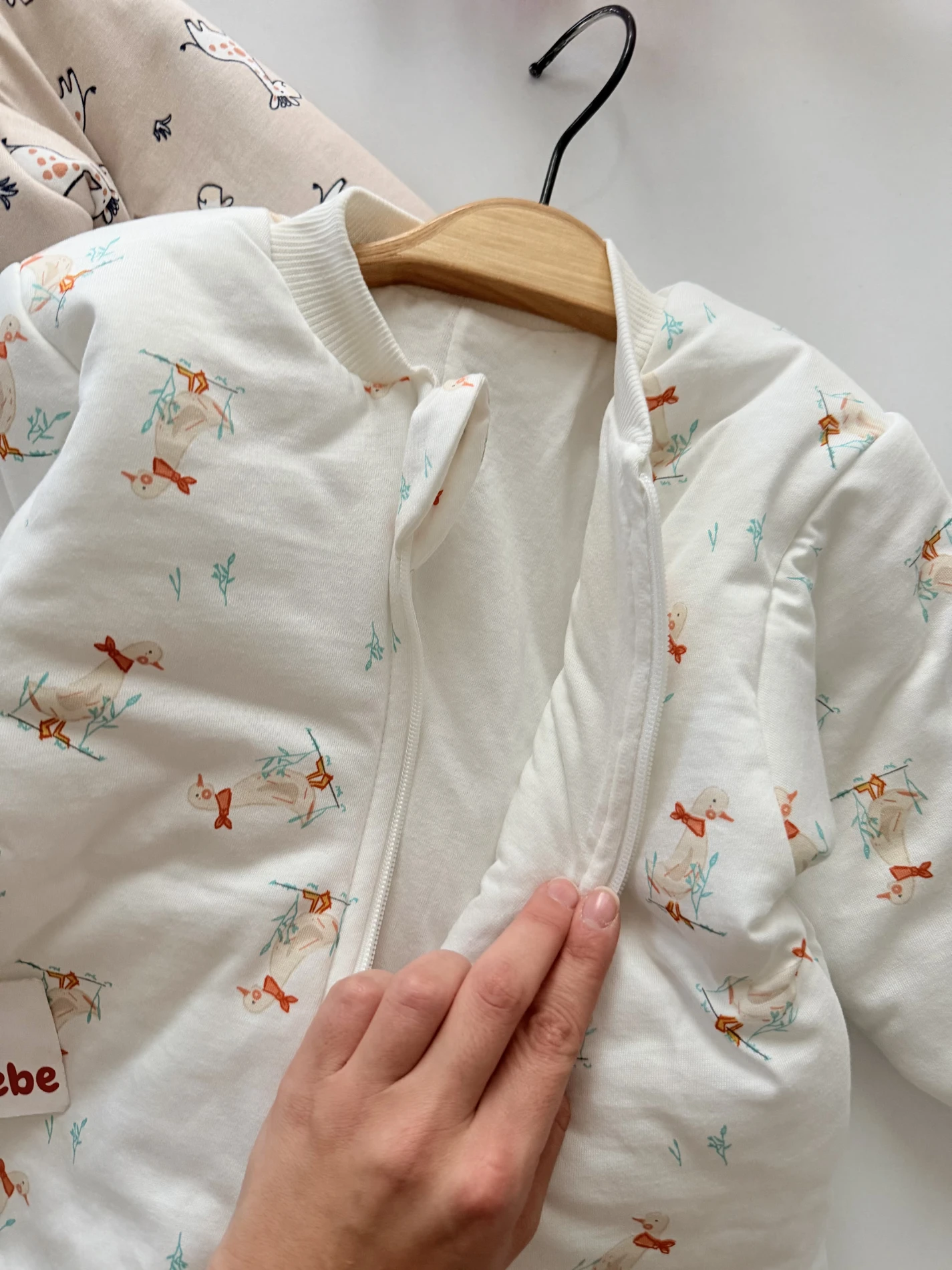Kuğu Desenli 2.5 Tog Premium Kalite Unisex Uyku Tulumu