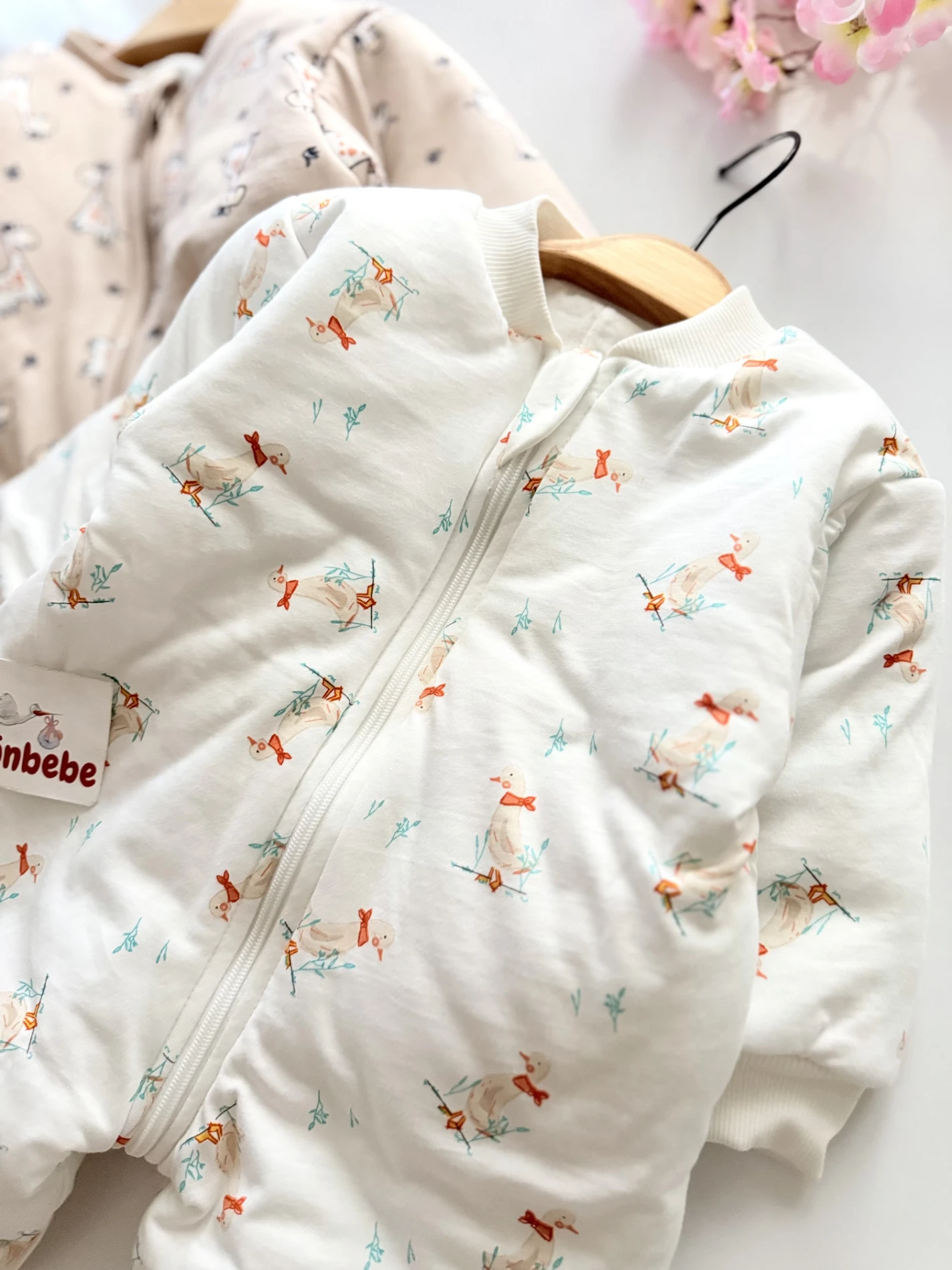 Kuğu Desenli 2.5 Tog Premium Kalite Unisex Uyku Tulumu