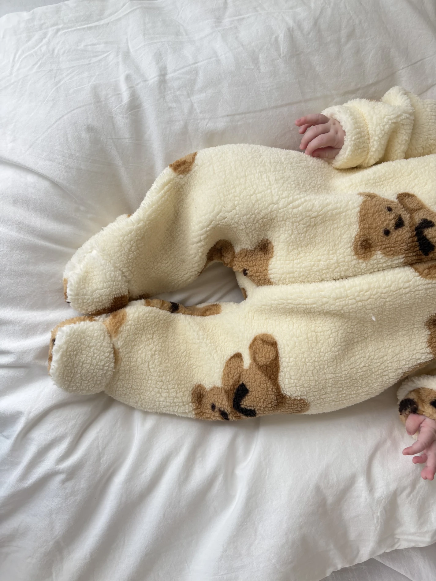 Teddy Bear Astarlı Premium Kışlık Welsoft Polar Tulum 