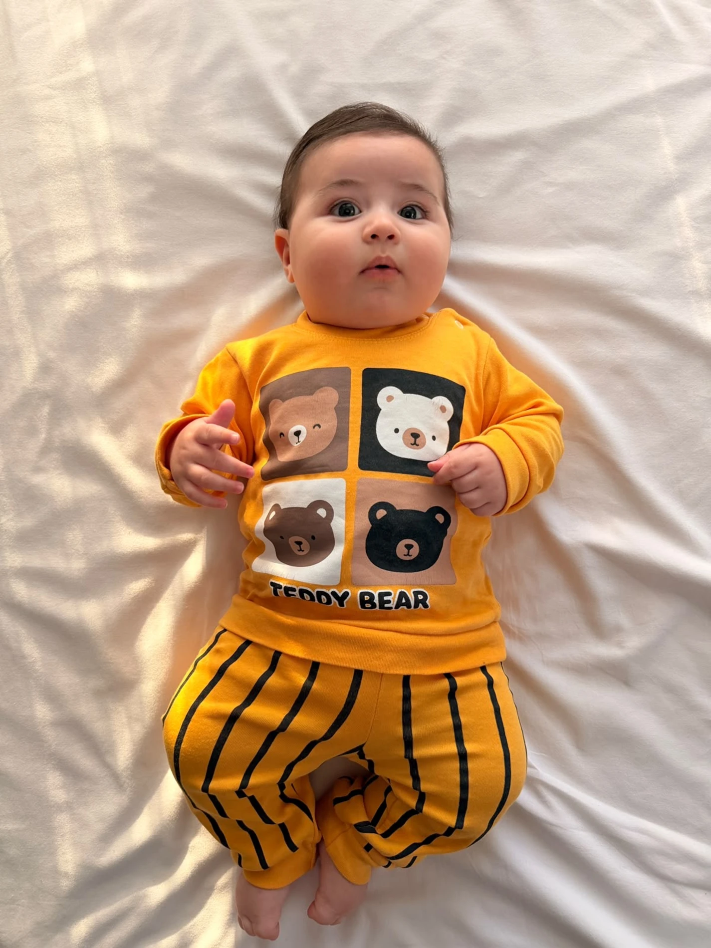 Teddy Bear Çizgili Mevsimlik Takım