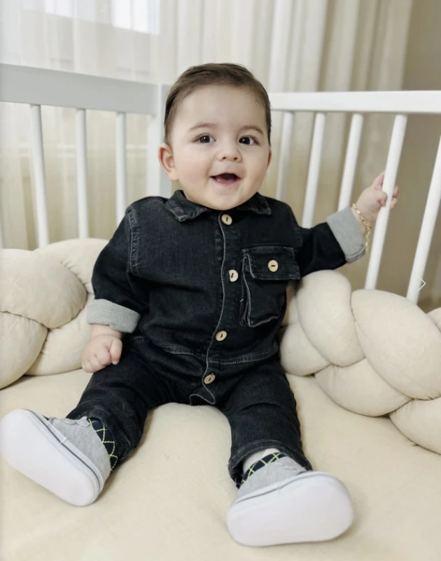 Likralı Yumuşacık Lacos Yaka %100 Pamuk Premium Kalite Likralı Esnek Unisex Kot Tulum