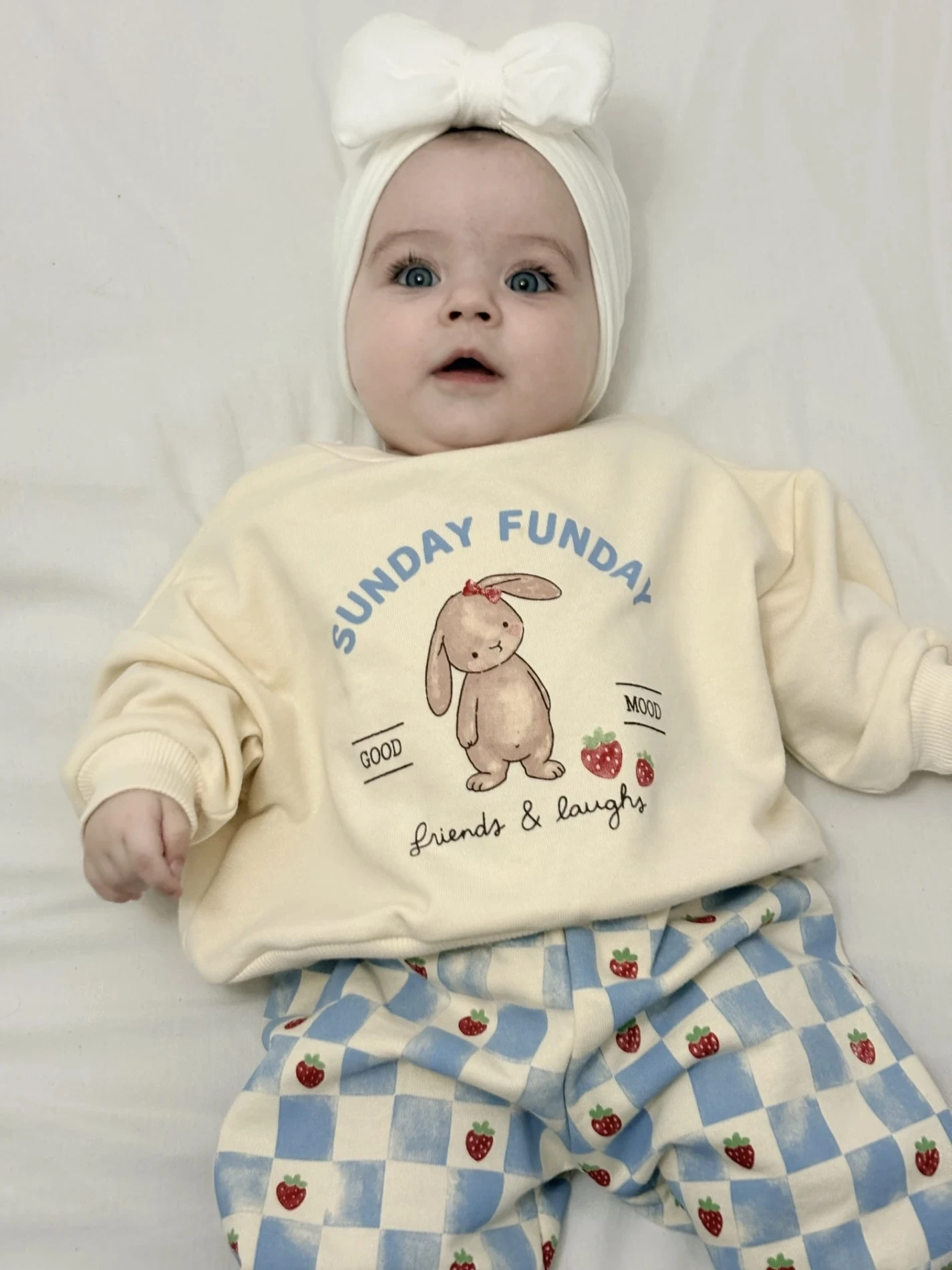 Sunday Funday Rabbit %100 pamuk 2’li takım