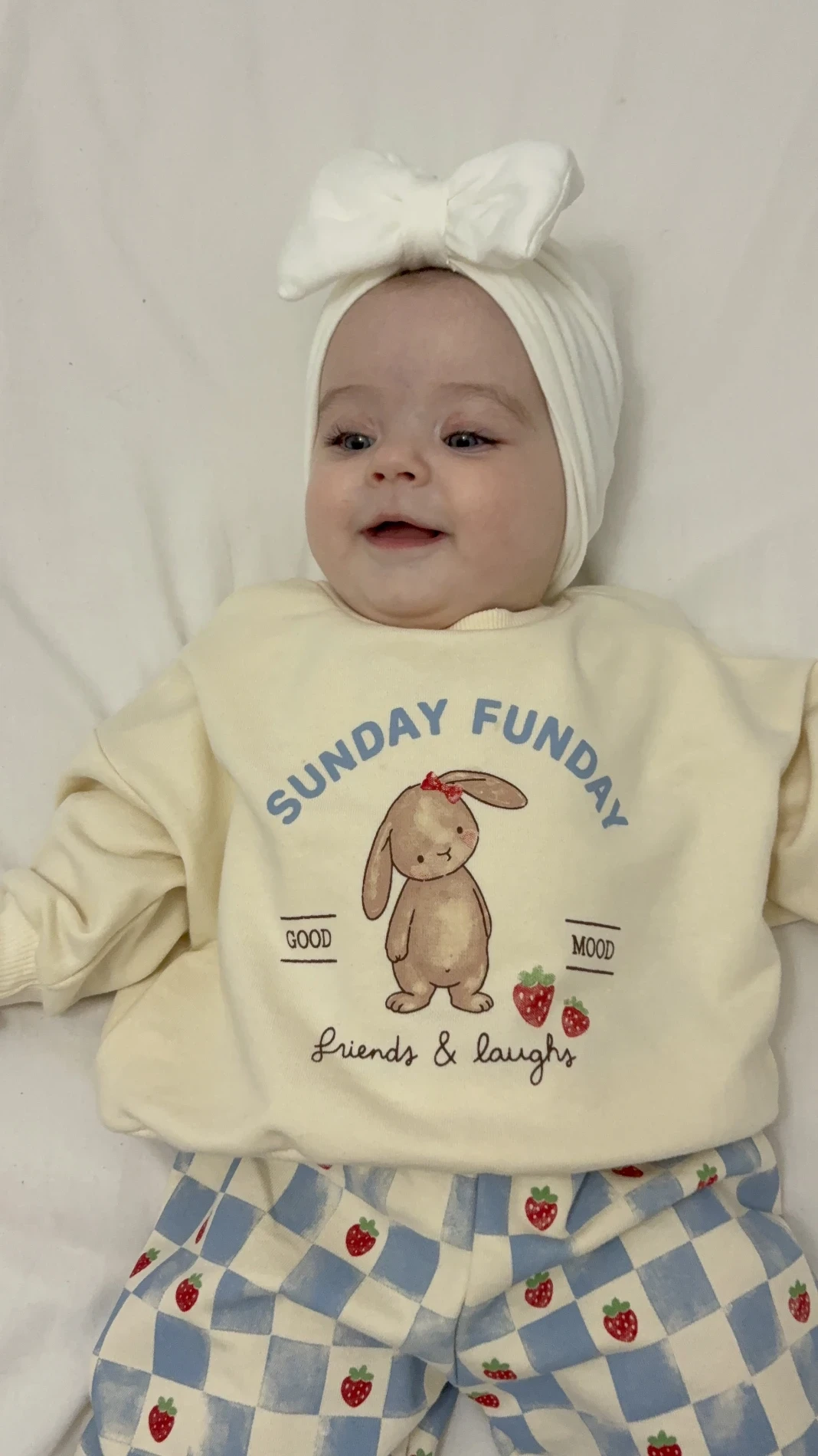 Sunday Funday Rabbit %100 pamuk 2’li takım