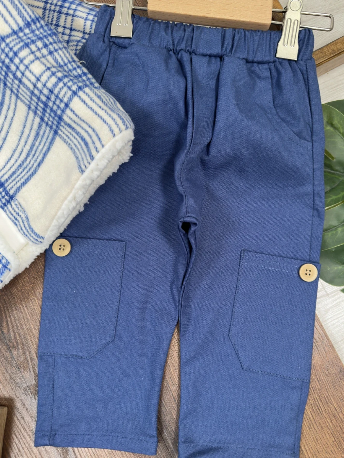 Oduncu Kürklü  Ceketli  Bodyli Pantalonlu  3'lü Takım 