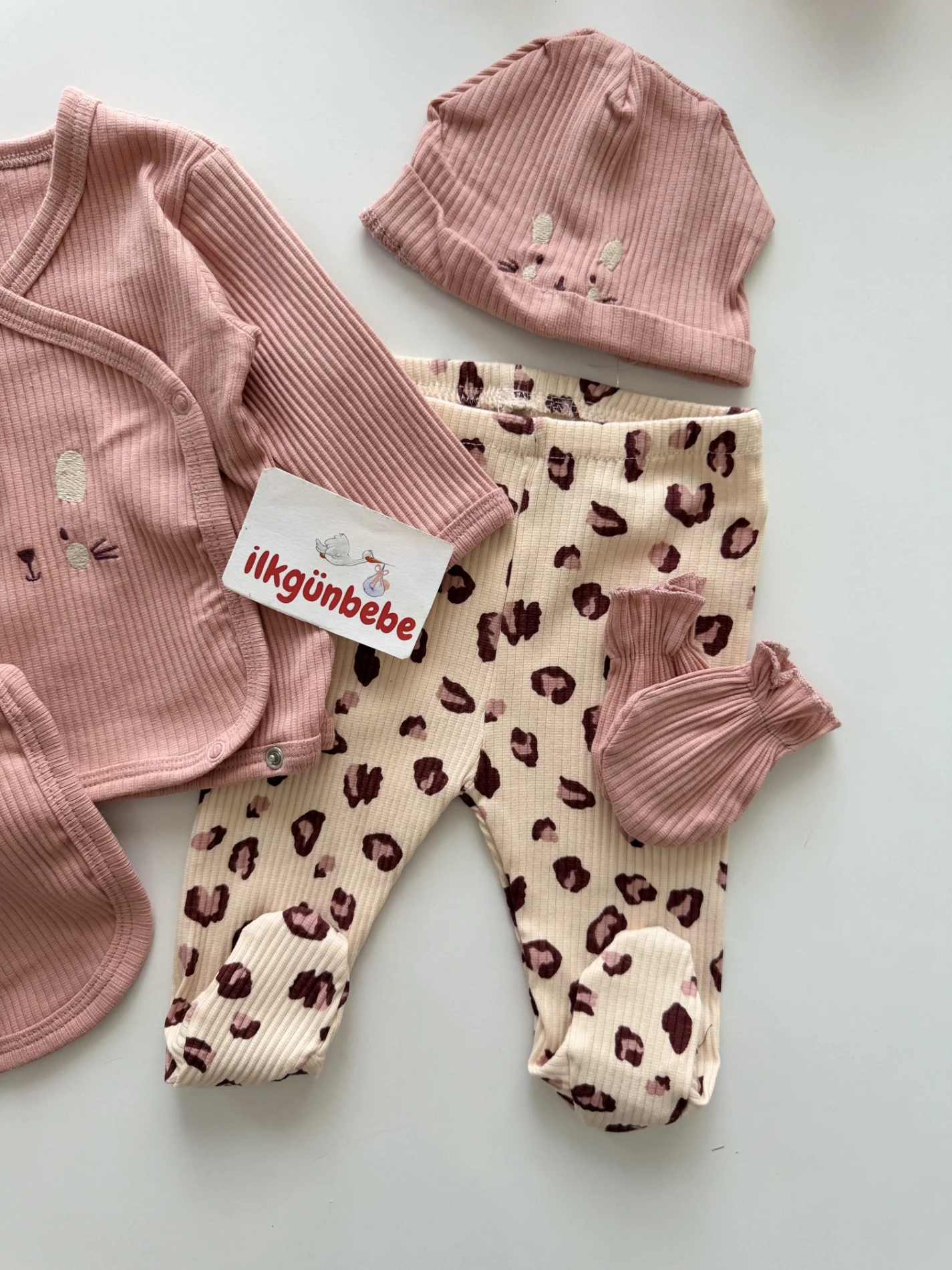 Leogirl %100 Pamuklu 5li Hastane Çıkışı Set