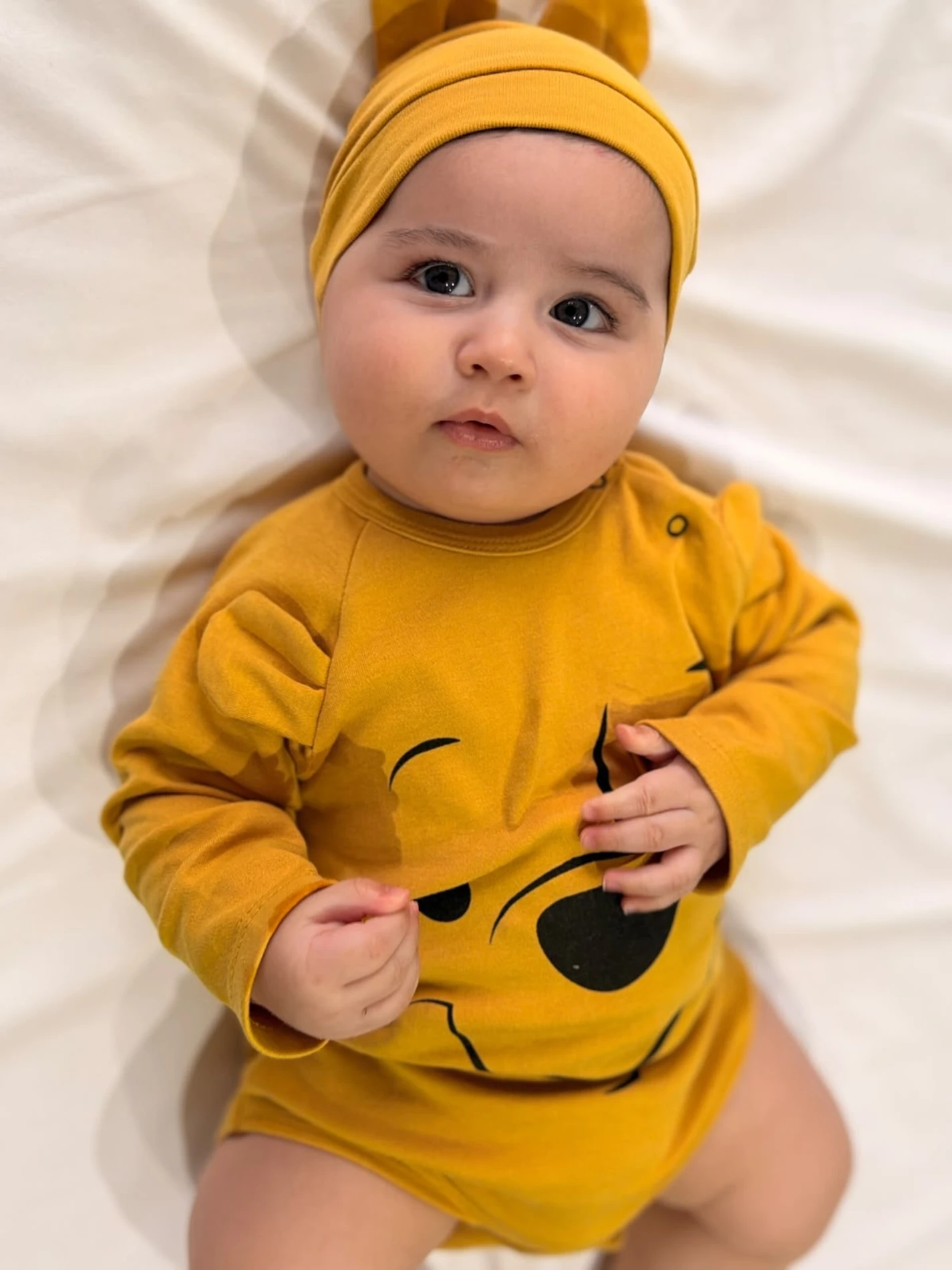 Winnie The Pooh Baskılı Mevsimlik Ribanalı Kumaş 3’lü Takım