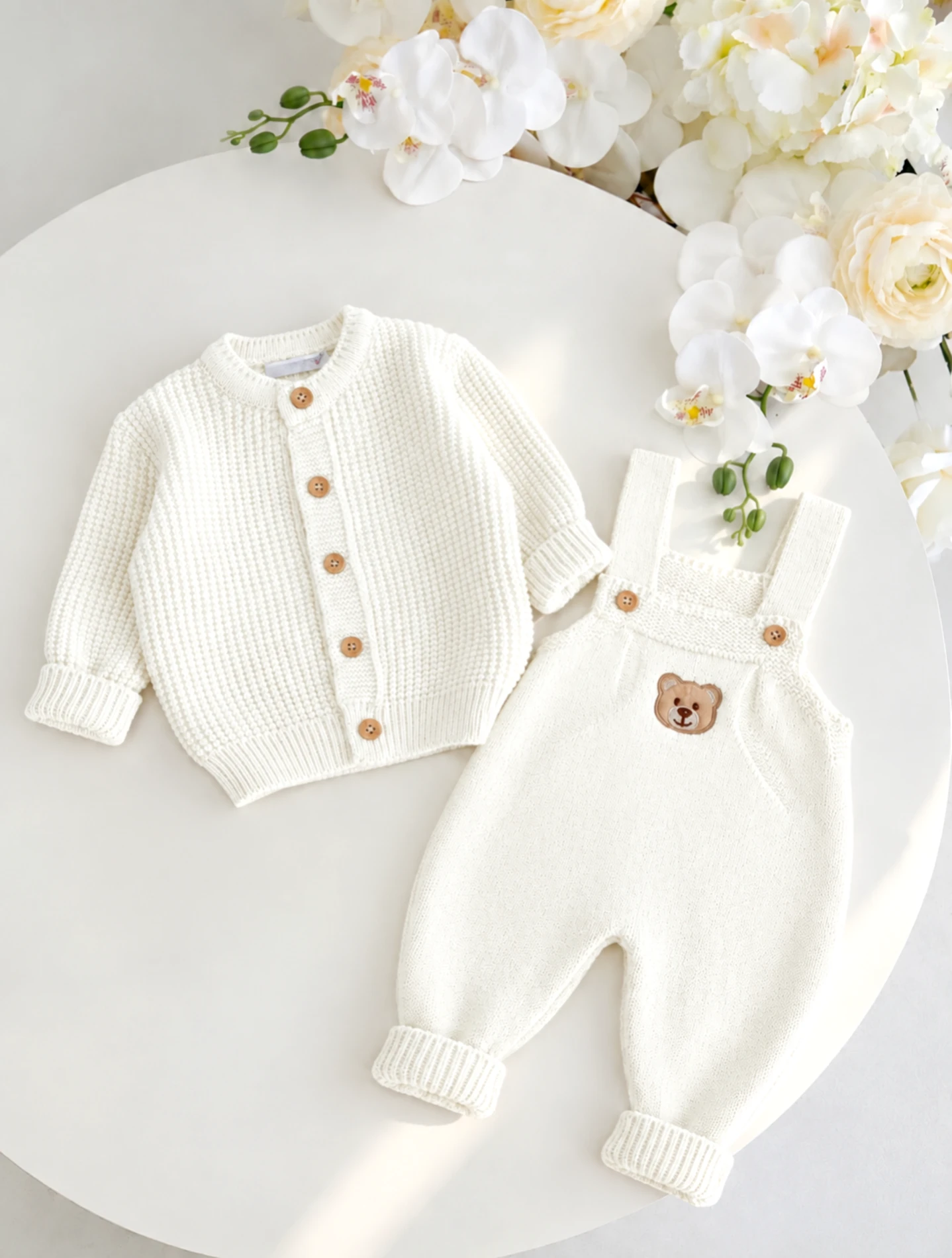 Teddy Bear Premium Örgü Salopet & Hırka 
