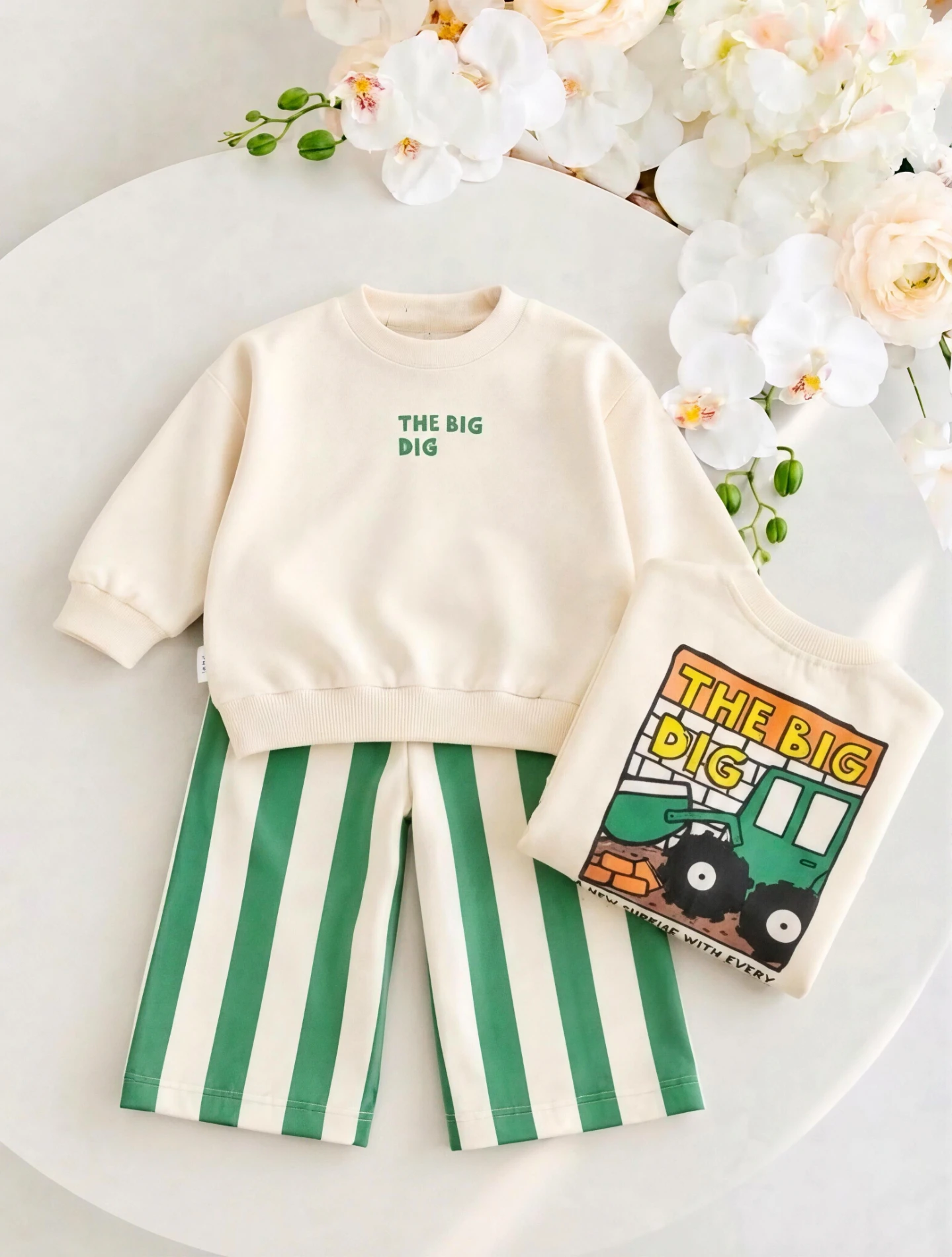 The Bıg Dig Pantalonlu Pinterest Premium %100 Pamuk  Takım 