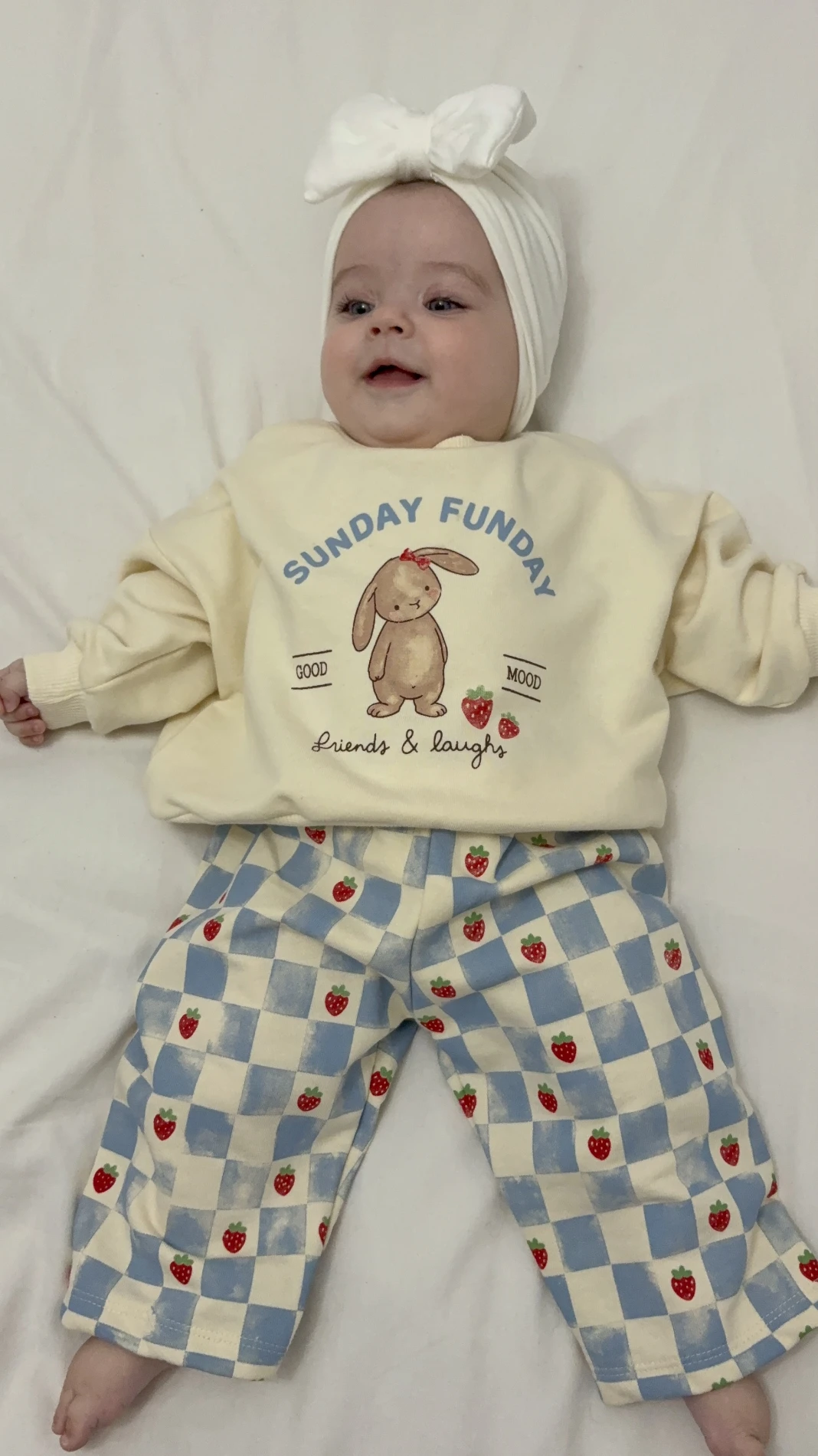Sunday Funday Rabbit %100 pamuk 2’li takım