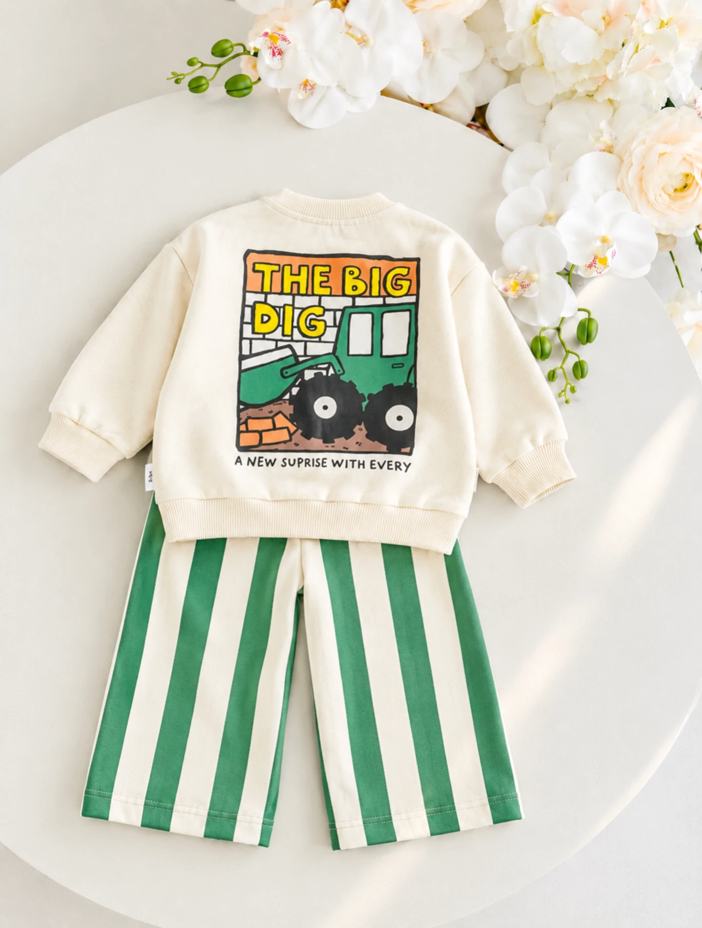 The Bıg Dig Pantalonlu Pinterest Premium %100 Pamuk  Takım 