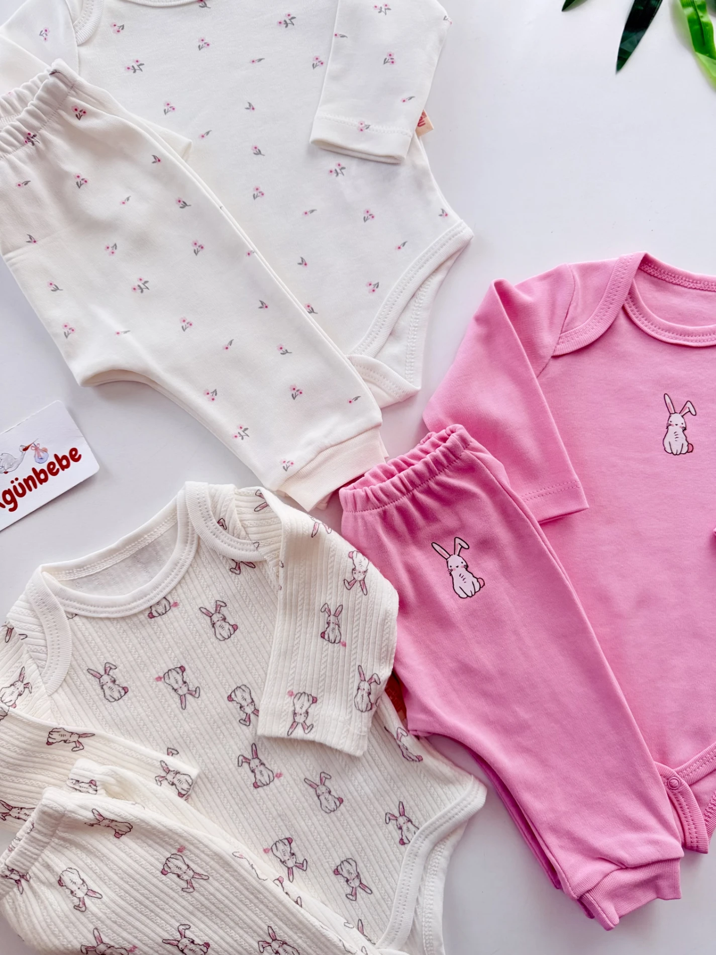 Cute Rabbit 6 Parça Zıbın & Alt Takım 