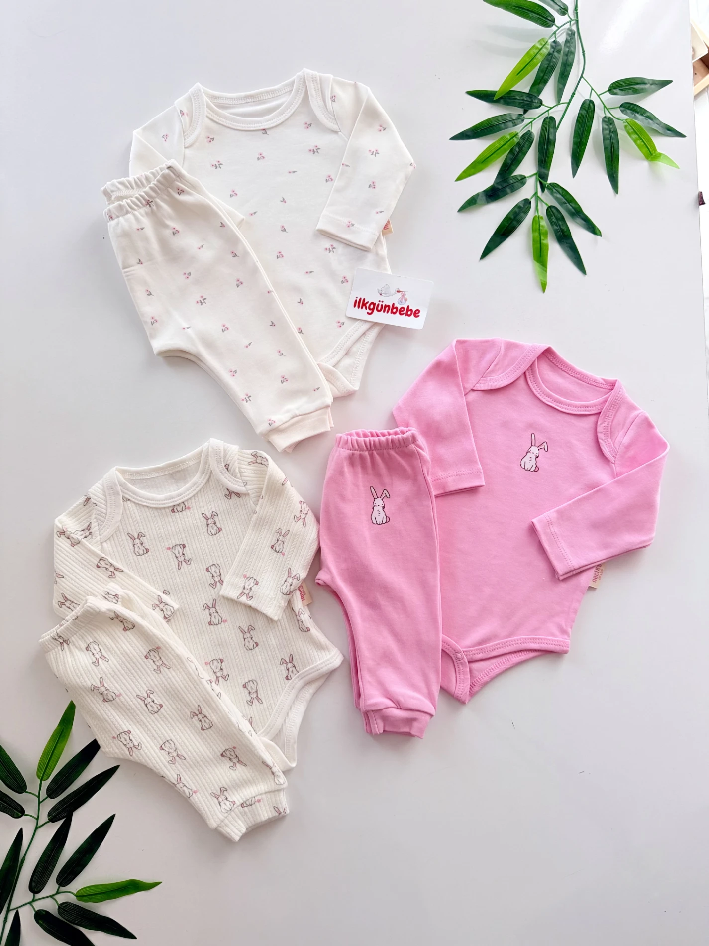 Cute Rabbit 6 Parça Zıbın & Alt Takım 