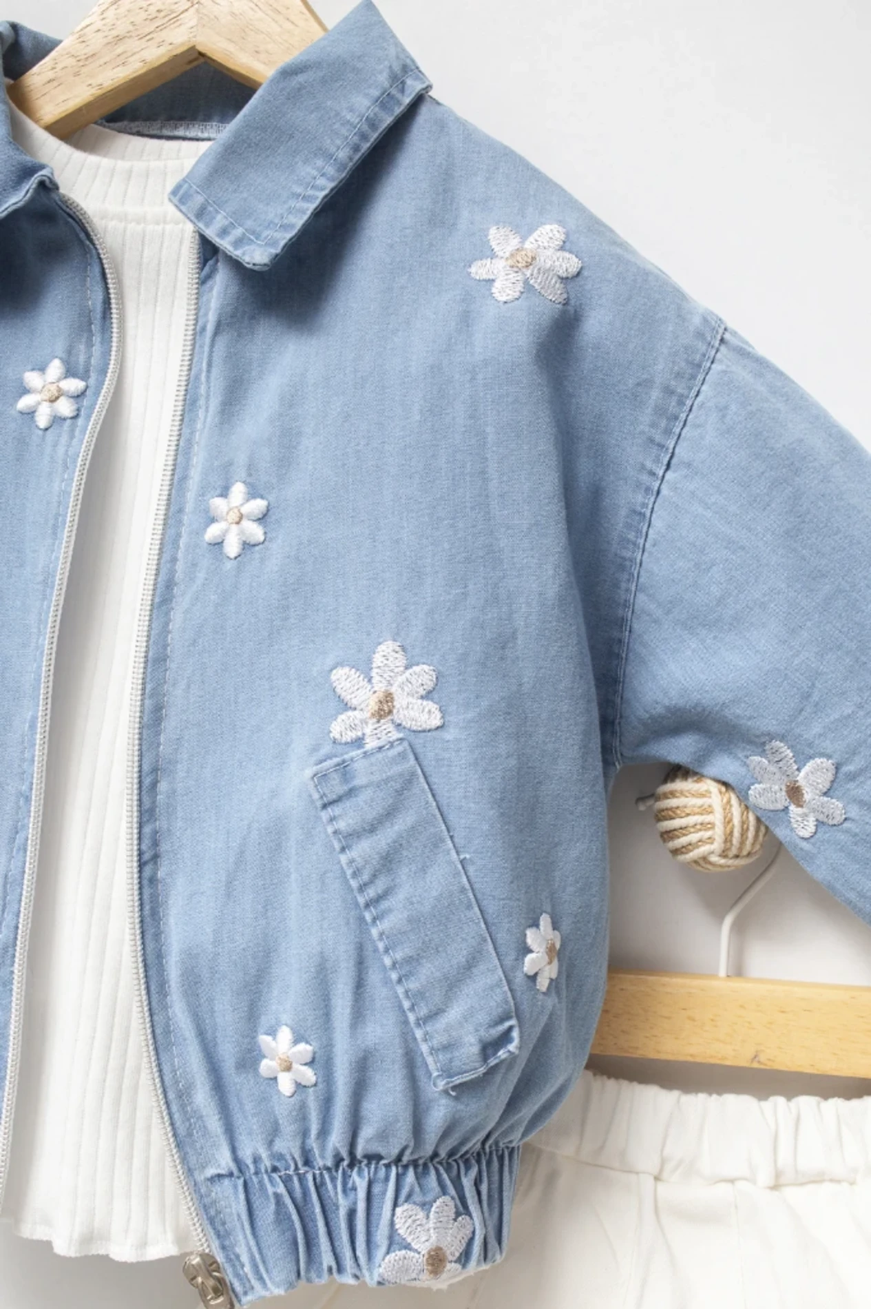 Papatya Bomber Ceketli Badili Etekli 3’lü Premium Takım