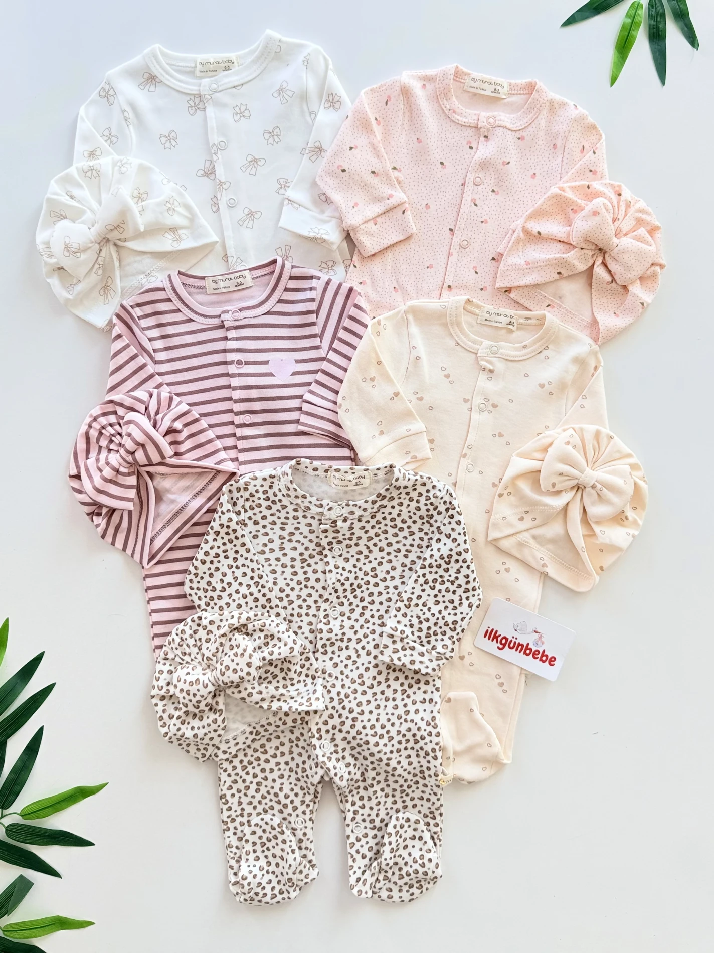 5 Tulum  & 5 Bandana  %100 Pamuk Set