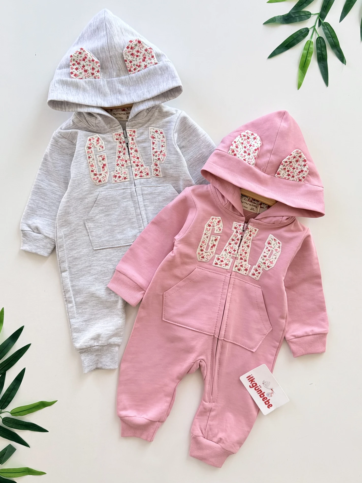 Marka Çiçek Temalı %100 Pamuk Tulum 