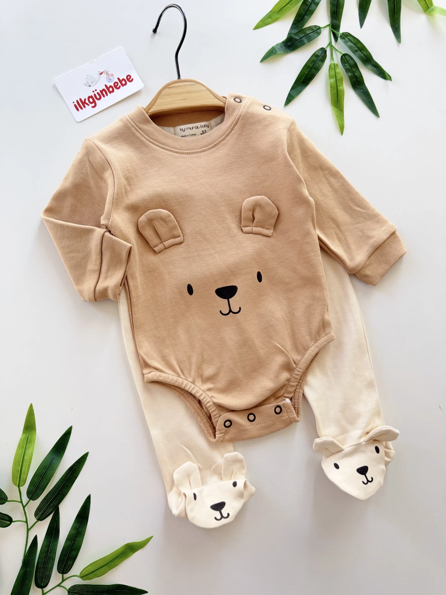 Teddy Bear 2’li %100 Pamuk Takım