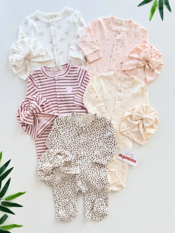 5 Tulum  & 5 Bandana  %100 Pamuk Set