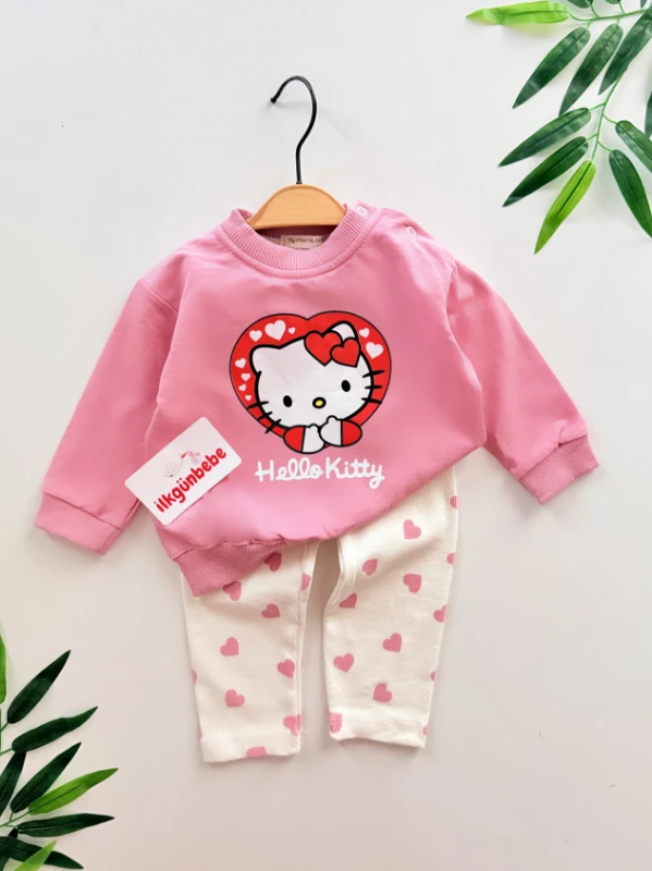 Hello Kitty %100 Pamuk 2’li Mevsimlik Takım 