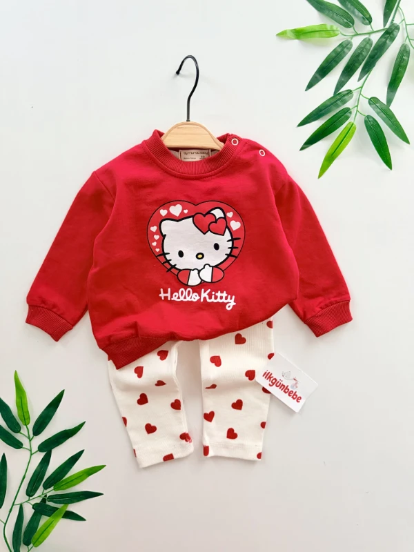 Hello Kitty %100 Pamuk 2’li Mevsimlik Takım 