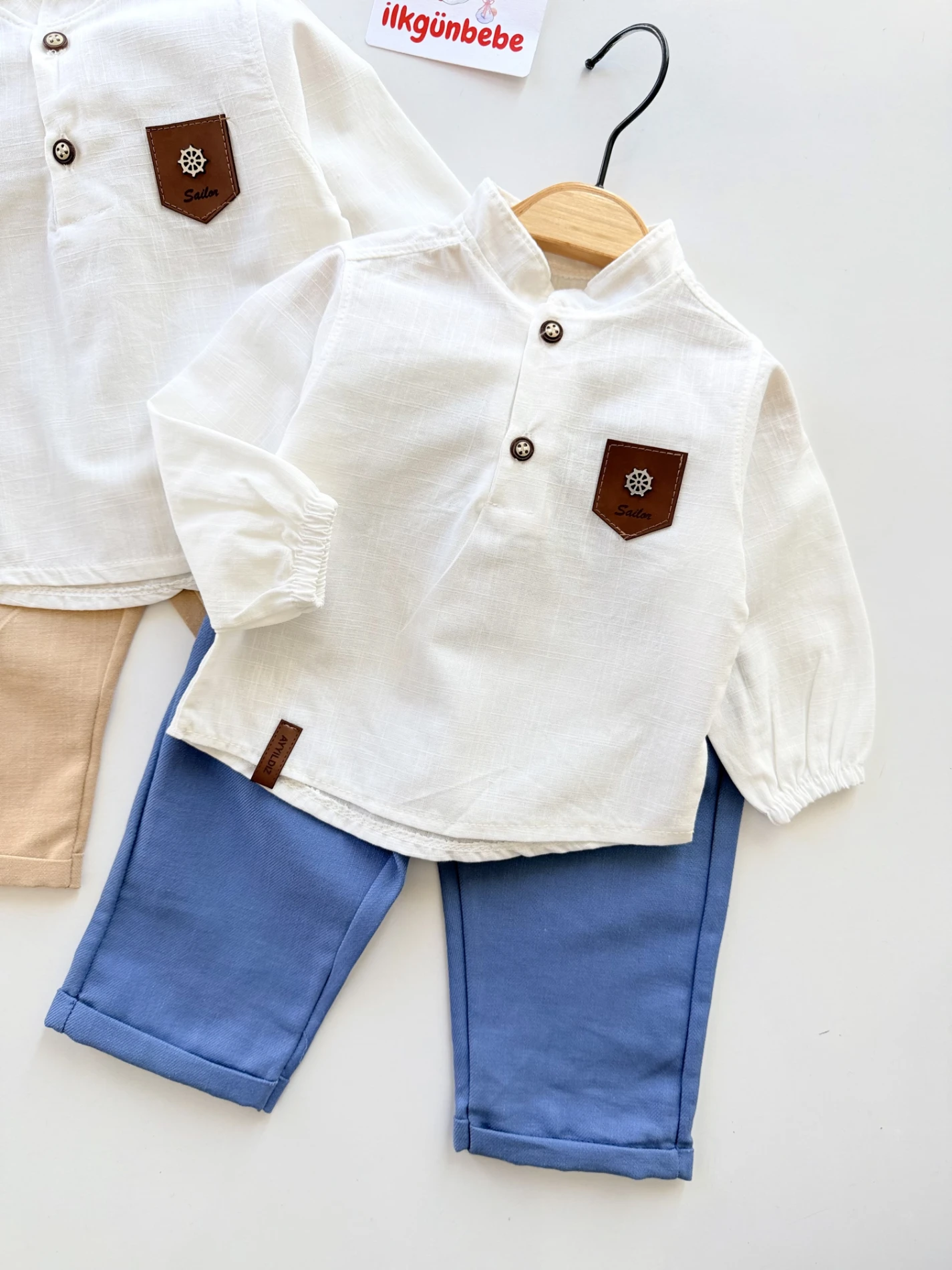 Müslin Kumaş Gömlek & Pantalon Kombin