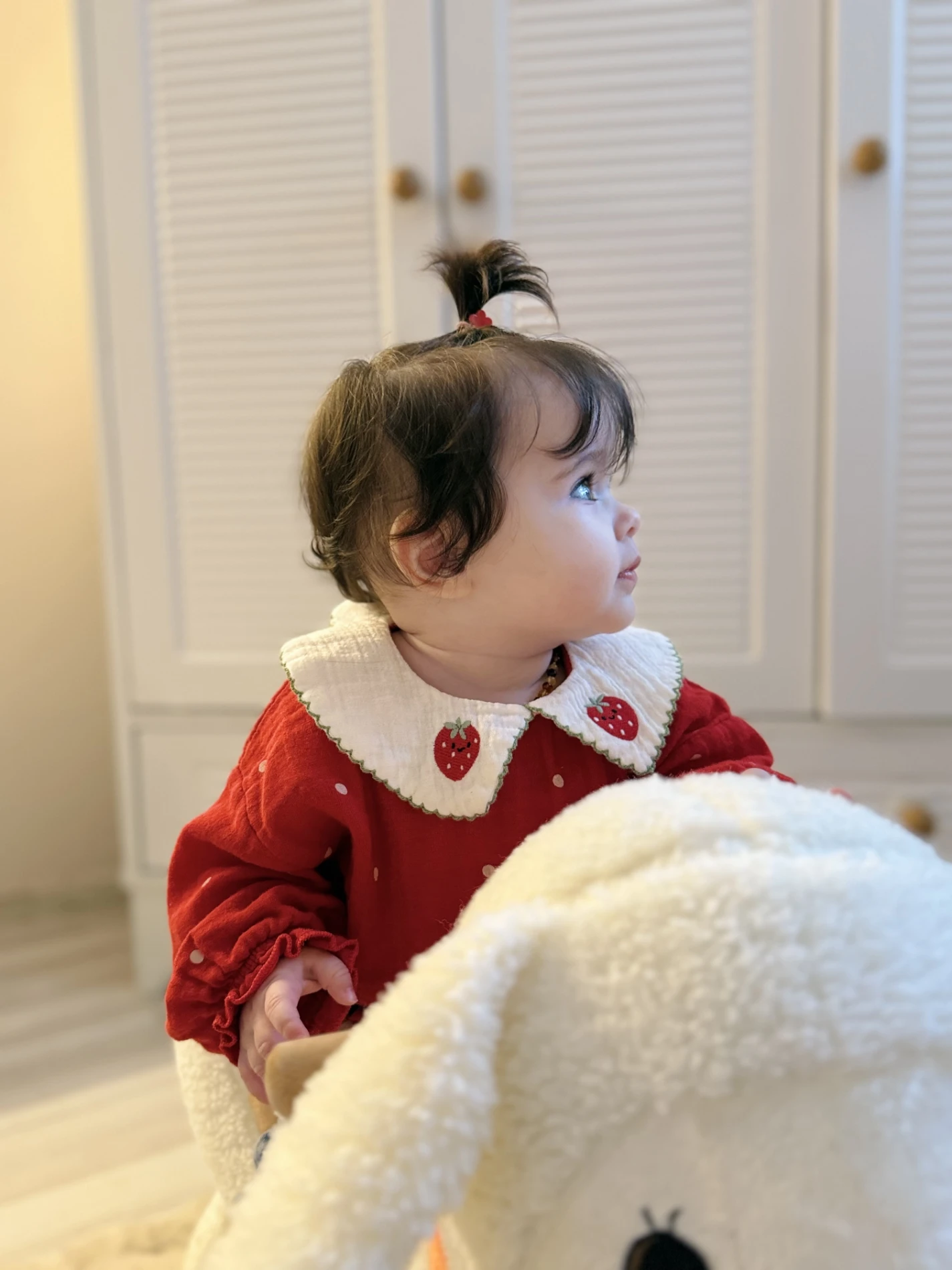 Çilek Yakalı Müslin Kumaş Sweatli Kot Pantalonlu Premium Kalite Takım