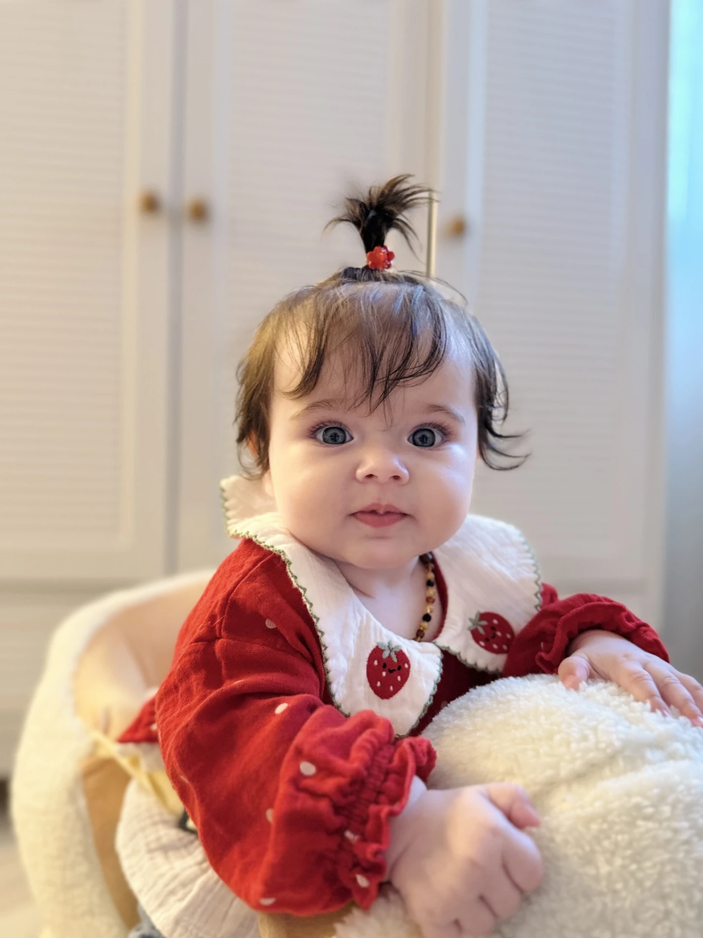 Çilek Yakalı Müslin Kumaş Sweatli Kot Pantalonlu Premium Kalite Takım