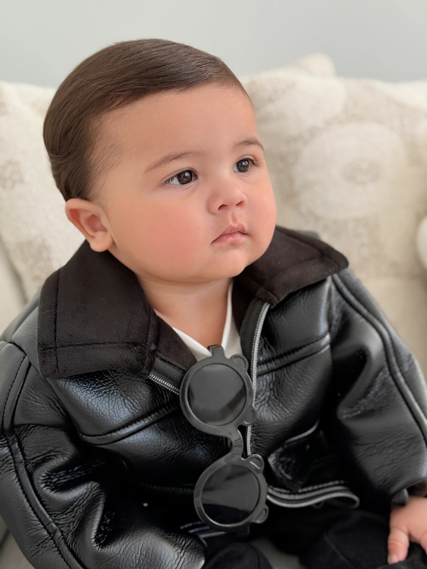 İçi Kadife Deri Ceketli Premium Kalite Kot Pantalonlu Bodyli Takım