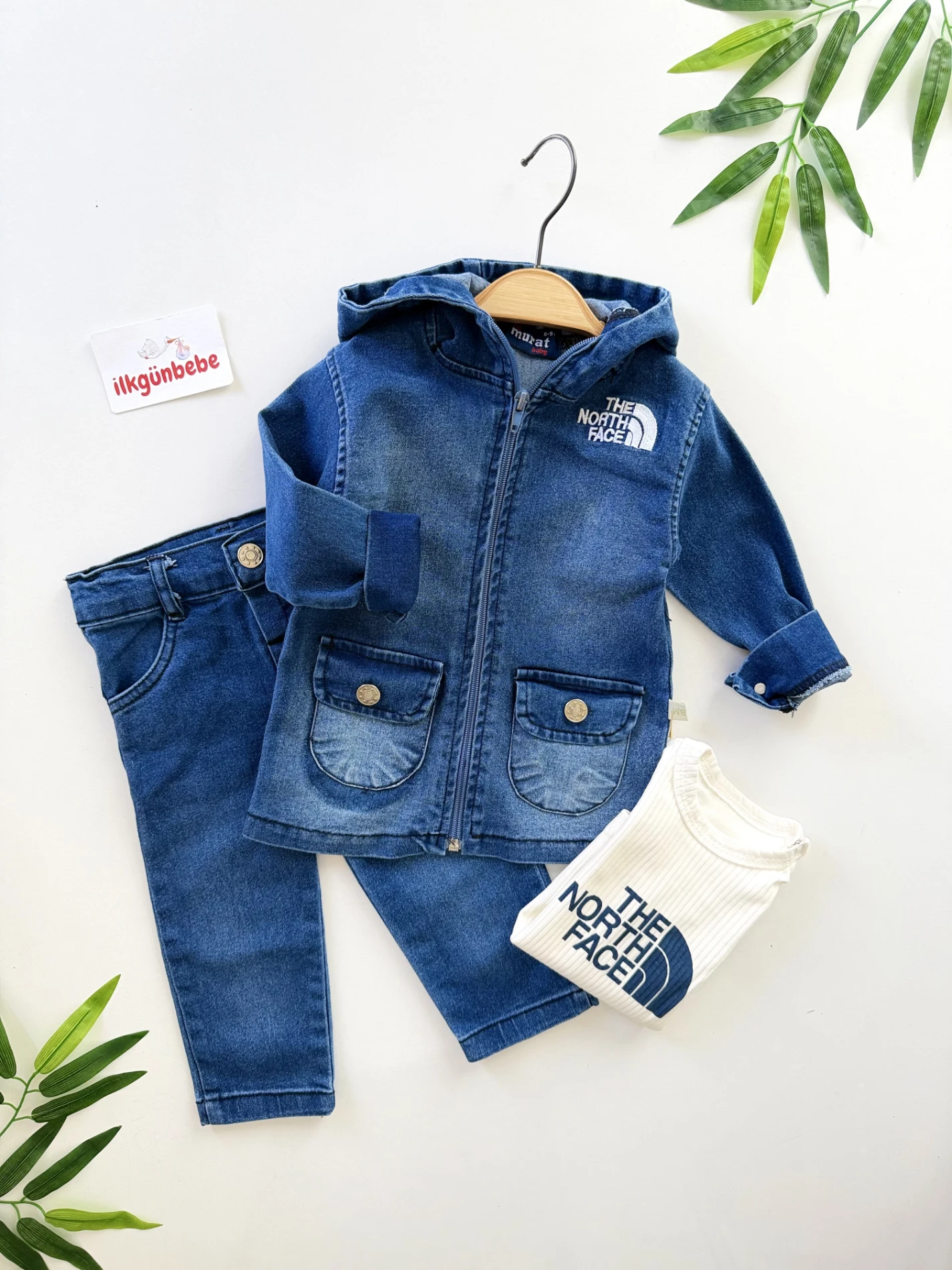 Marka Likralı Esnek Kot 3’lü Takım