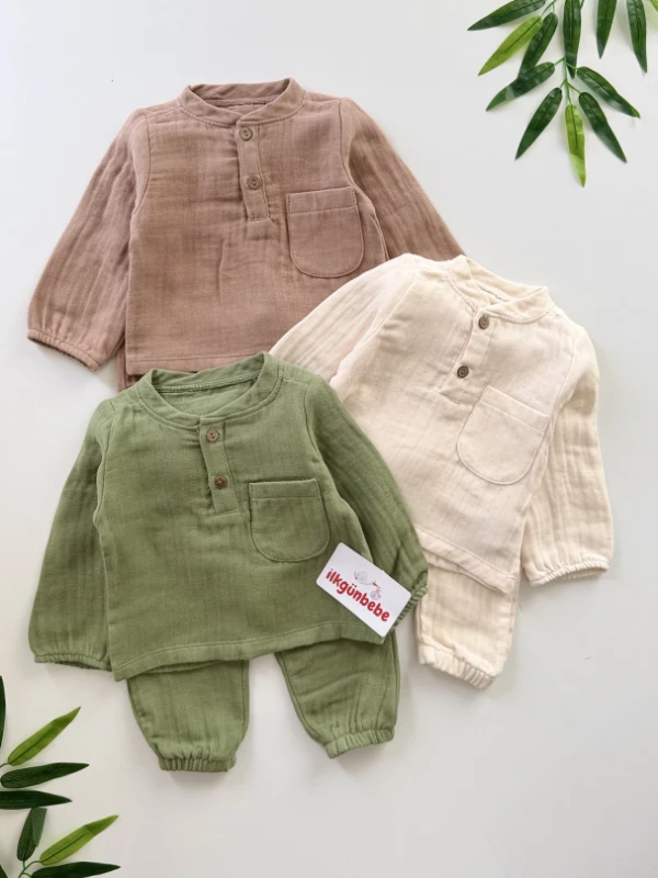 Müslin Kumaş Premium Unisex Soft 2’li Takım