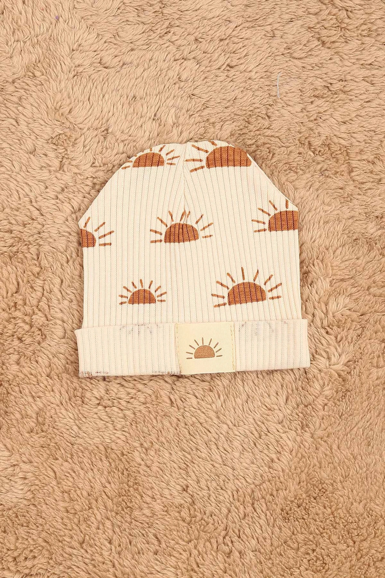 Güneş Detaylı Ribanalı Şapkalı Unısex Tulum