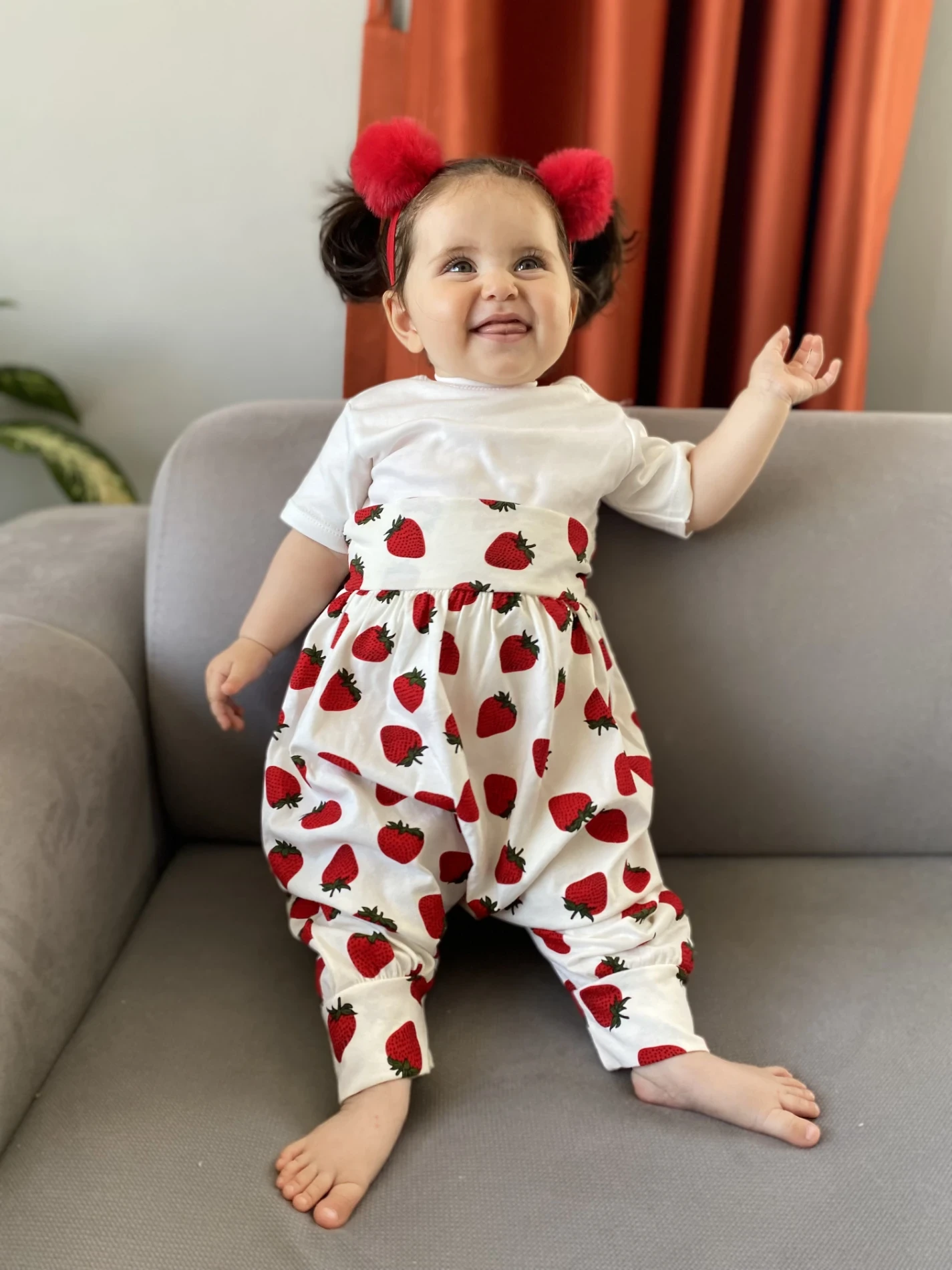 Çiçek Desenli Rengarenk Şalvar 