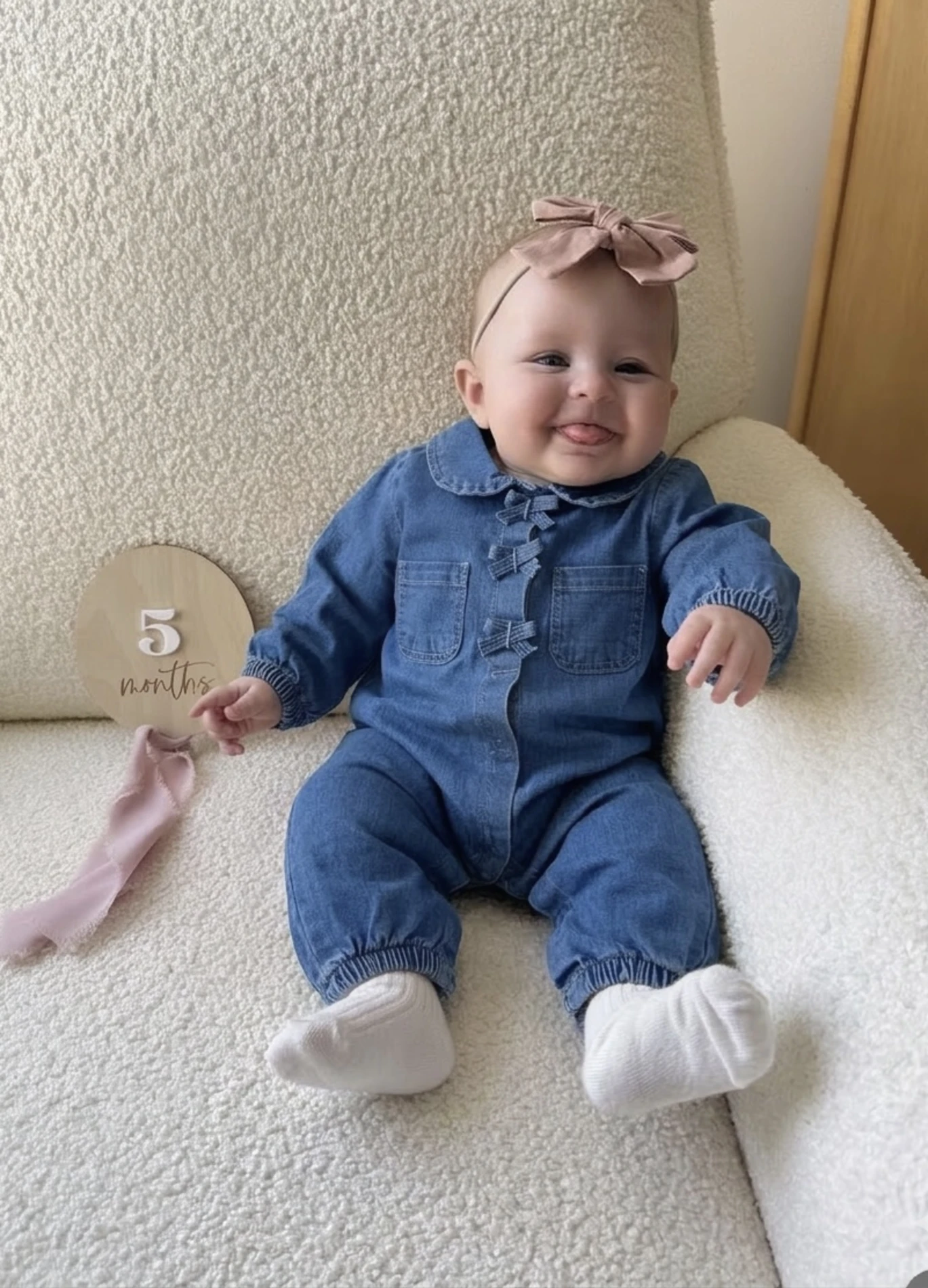 Luna Fiyonk Denim Kot Tulum