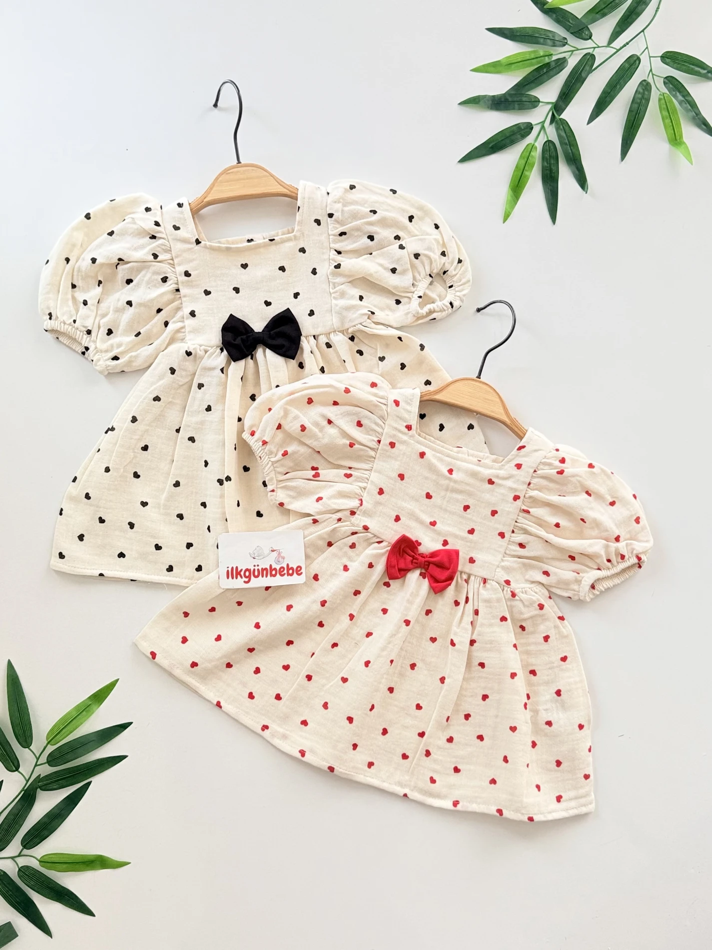 Lovely Müslin Kalpli Yazlık  Elbise 