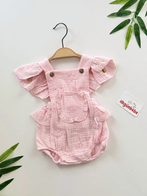 Flora Müslin Yazlık Romper