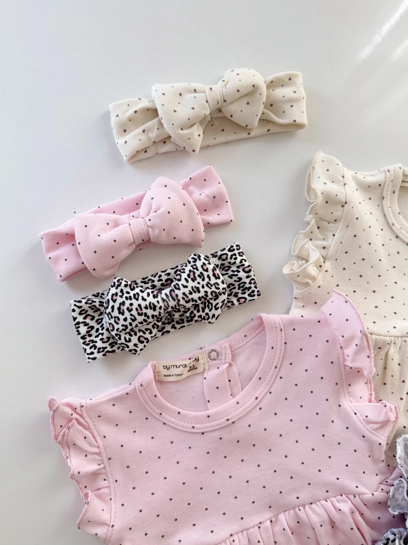 Leogirl 3’lü Bandanalı Romper Yazlık Set