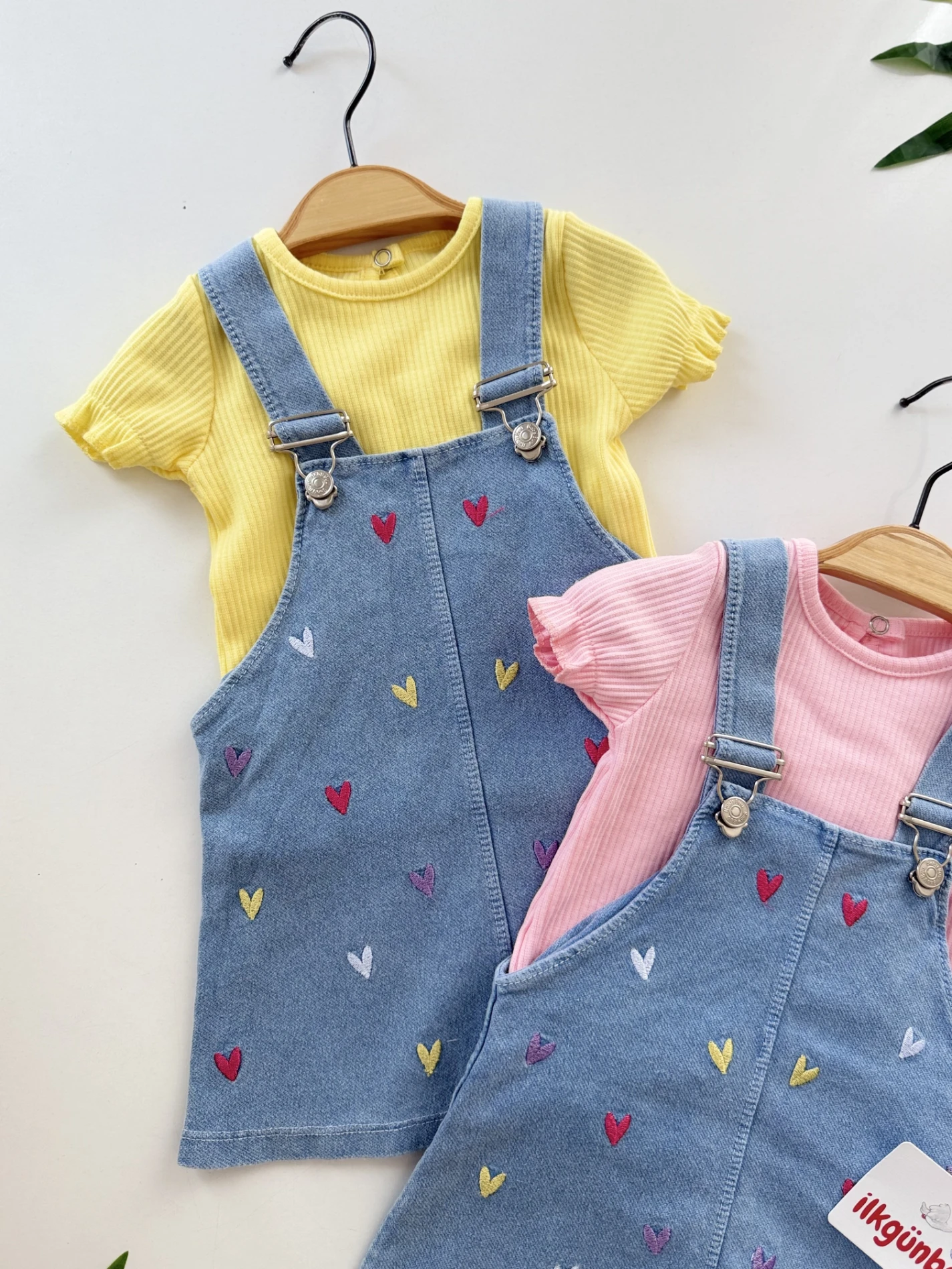 Kalp Nakışlı Body Jile Takım