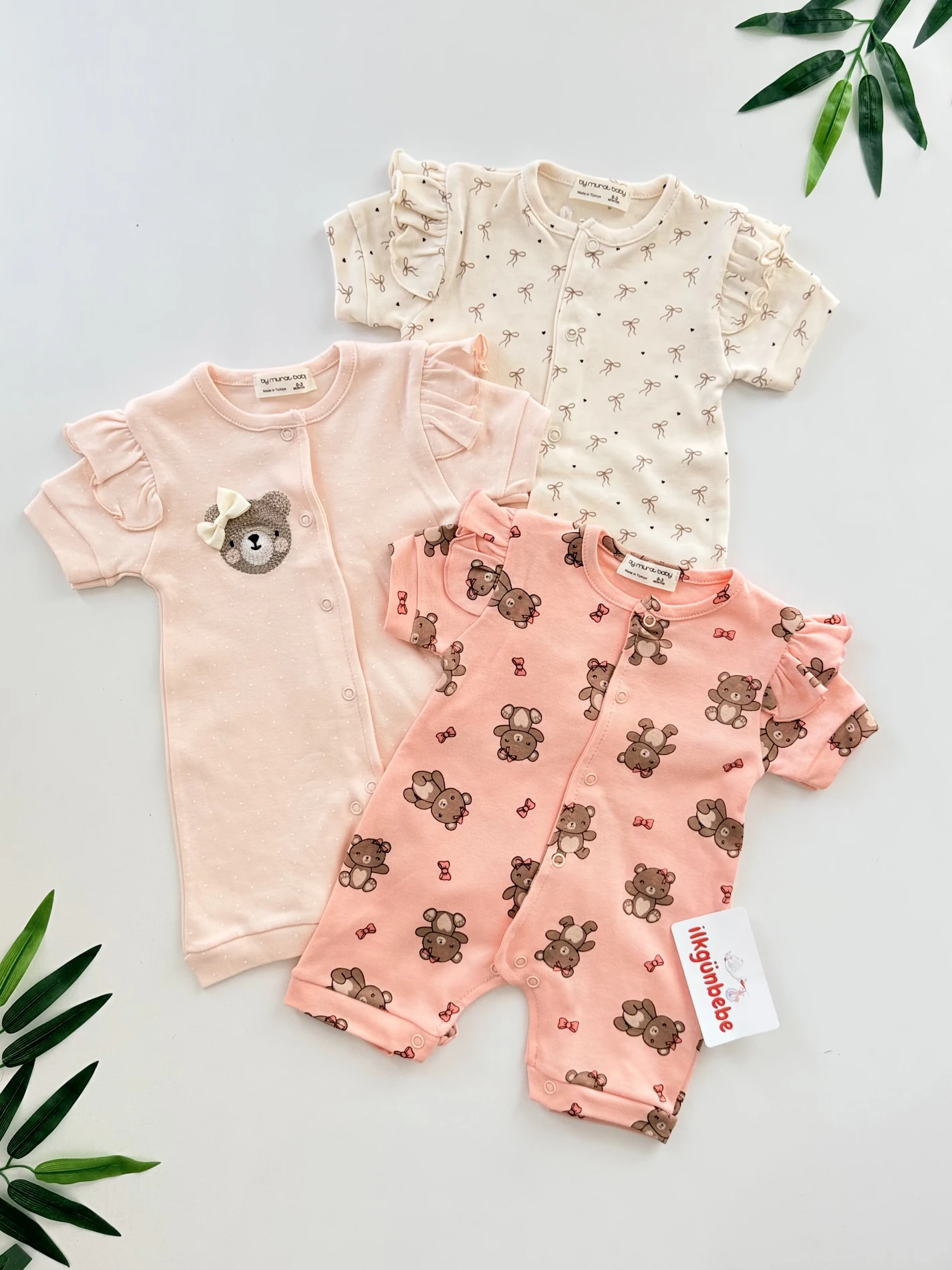 Teddy Boy  3’lü  Yazlık Tulum Set