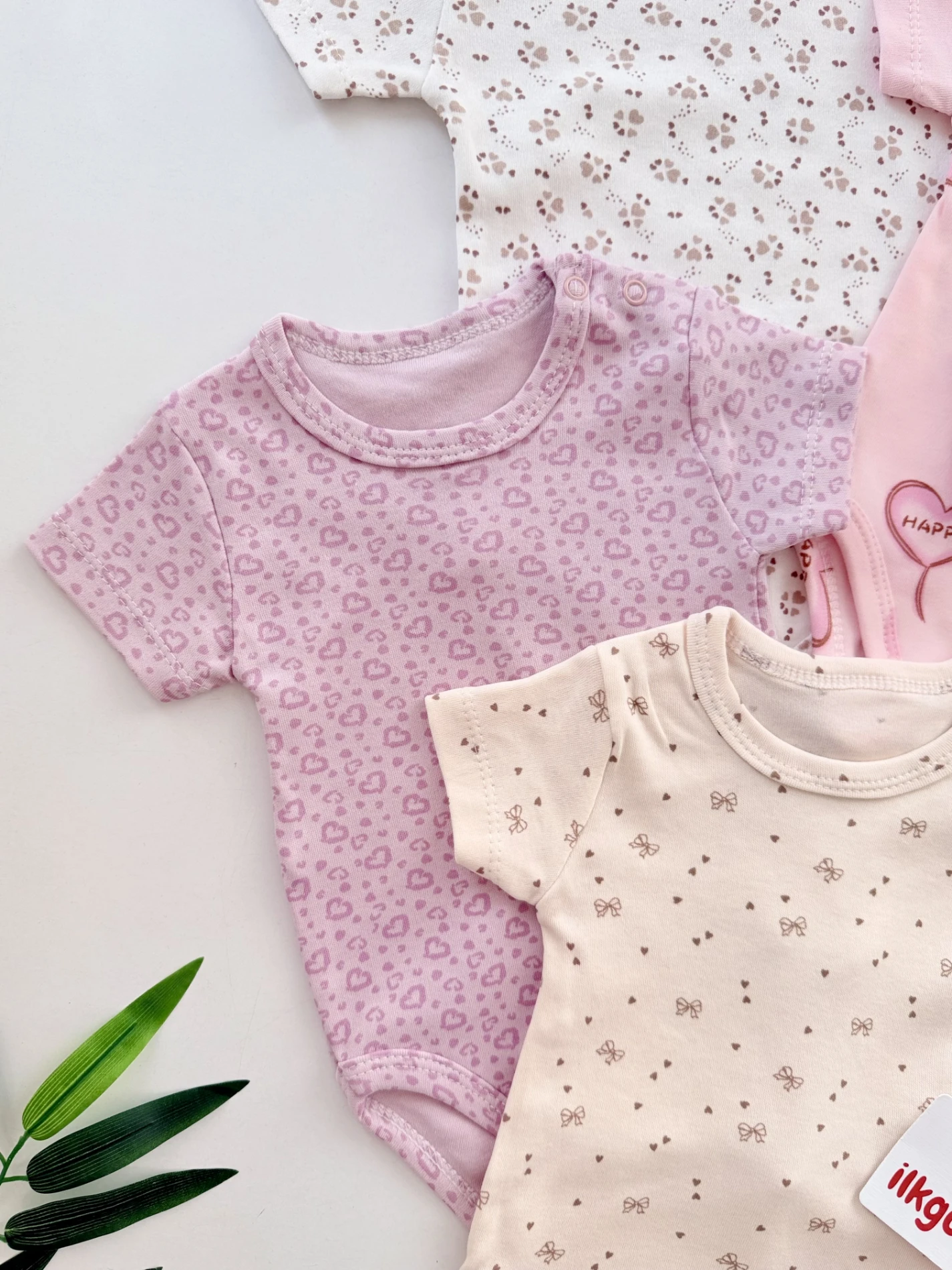 Rengarenk Desenli 5’li Body Set