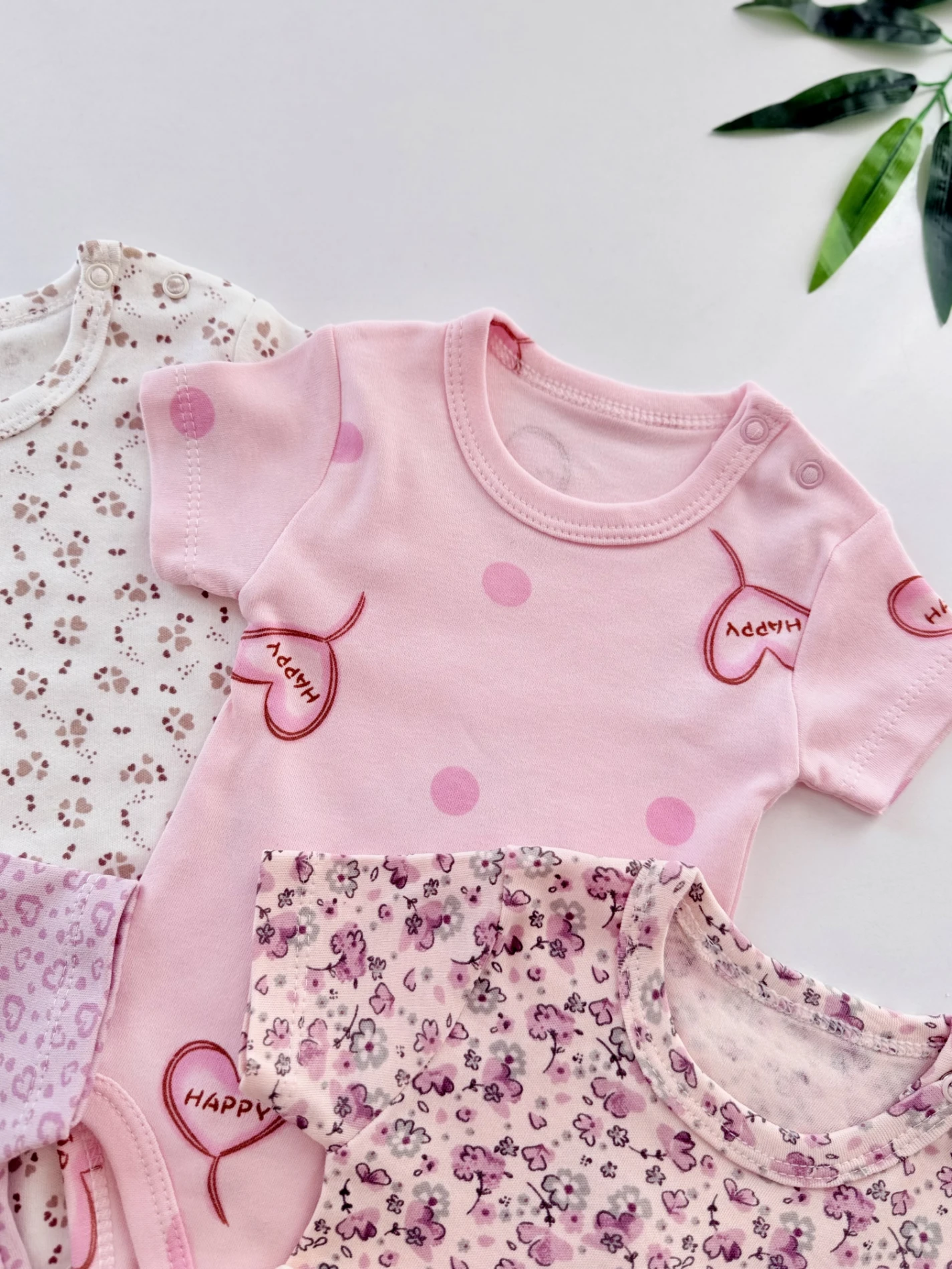 Rengarenk Desenli 5’li Body Set