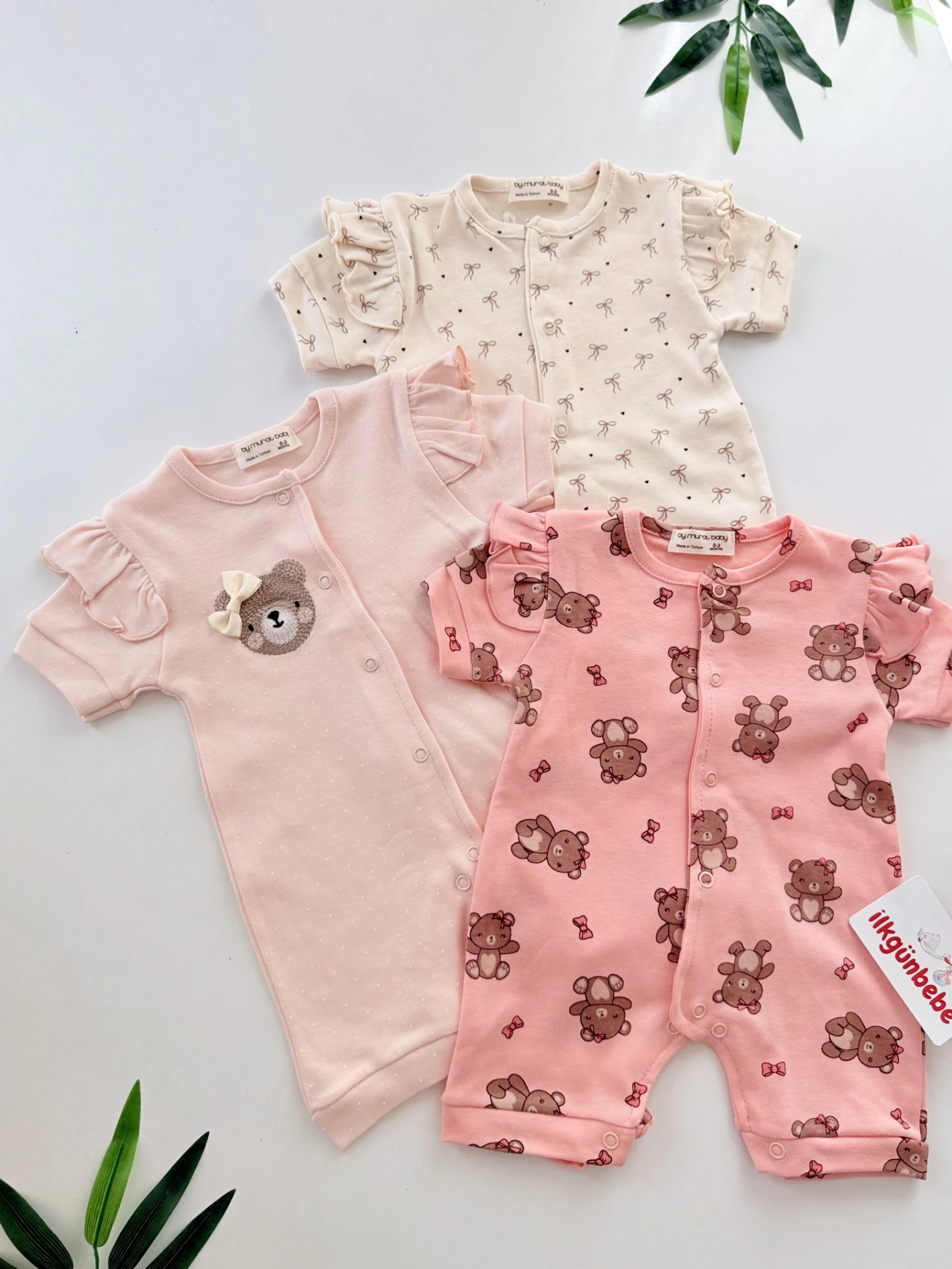 Teddy Boy  3’lü  Yazlık Tulum Set