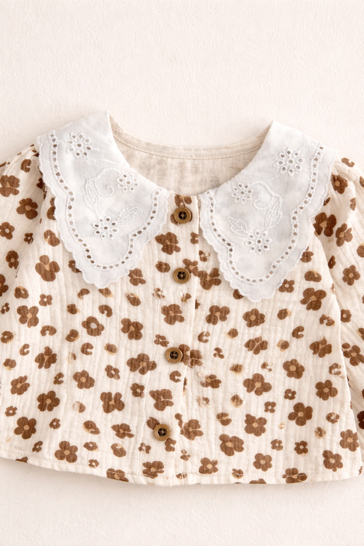 Leopar Desenli Müslin Fisto Yaka Çorap Hediyeli 3’lü Takım