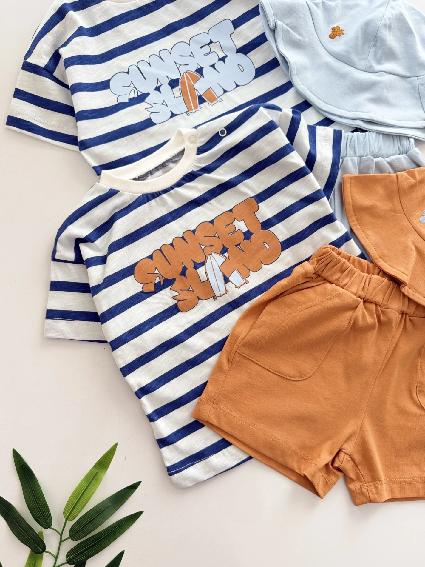 Sunset Island Bucket Şapkalı 3’lü Takım