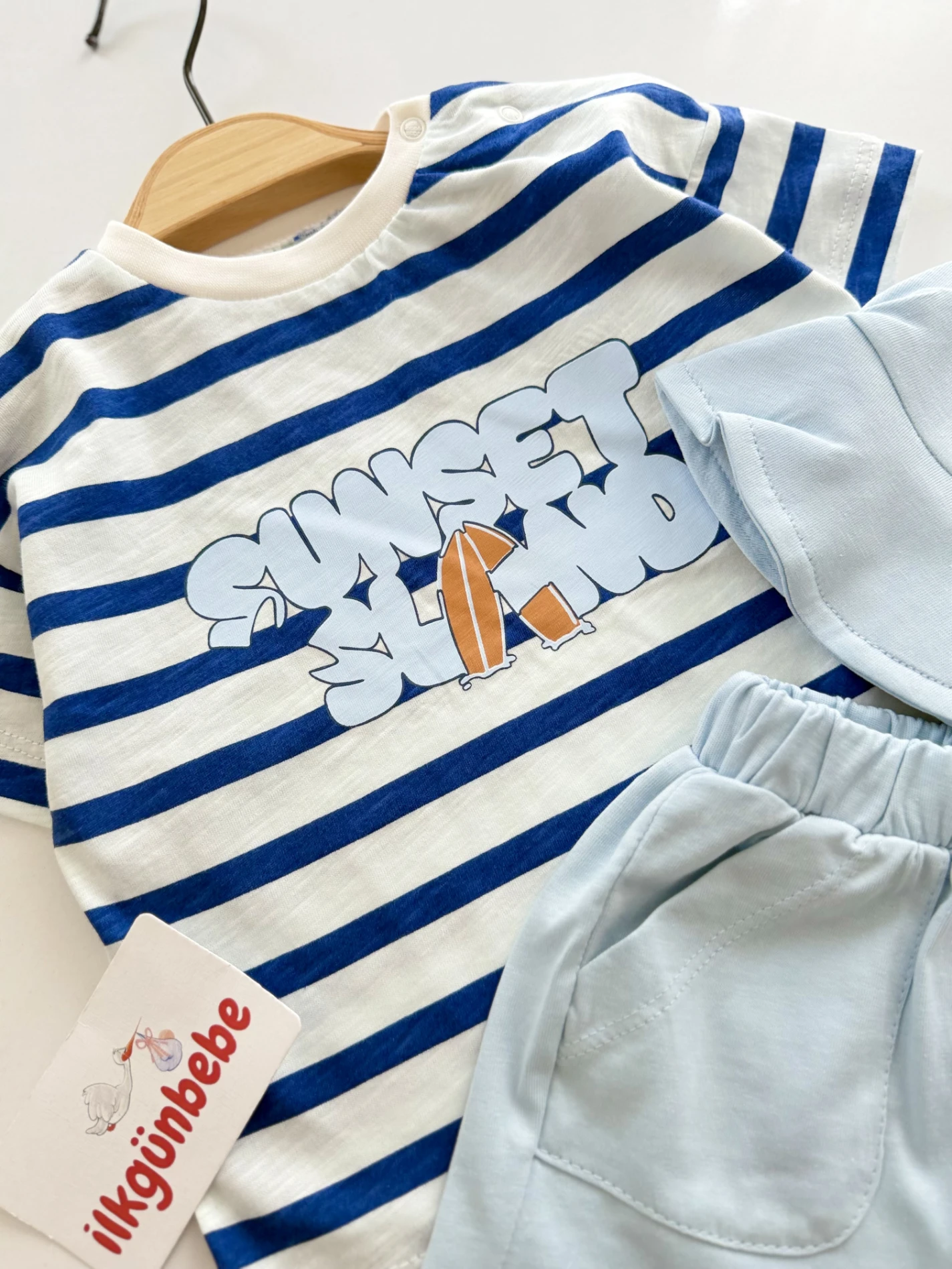 Sunset Island Bucket Şapkalı 3’lü Takım