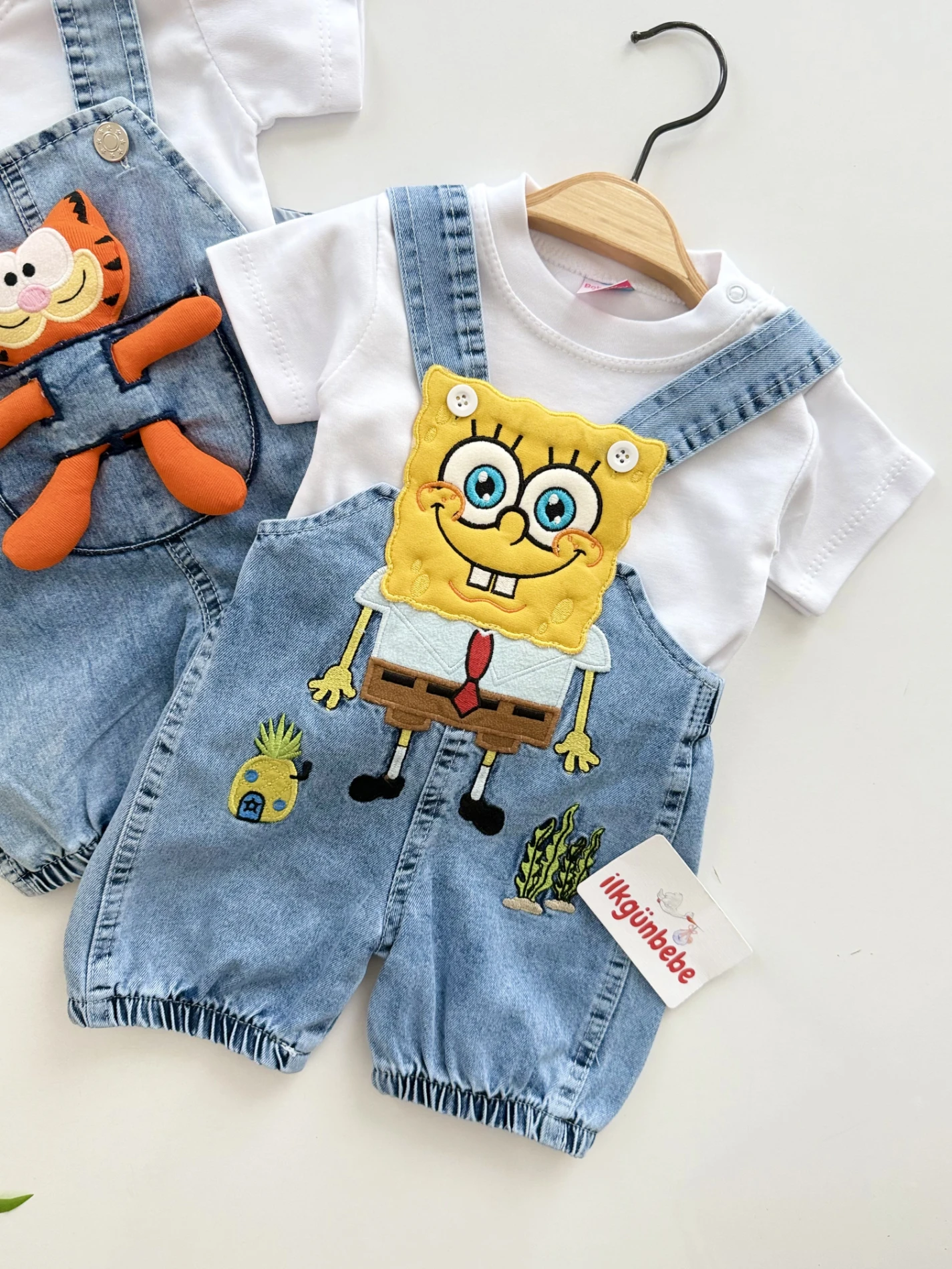 Sünger Bob Unisex Kot Salopet & Body 