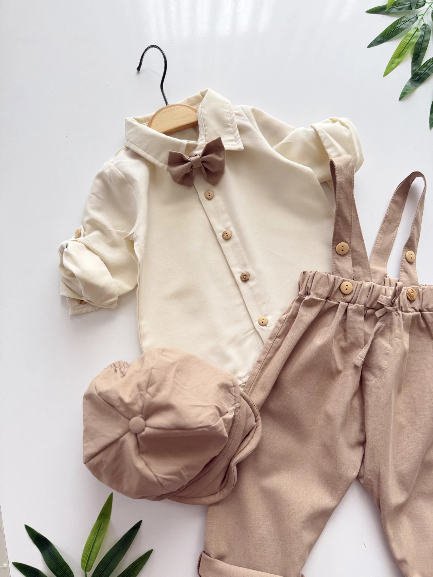 Gentleman Classic – 4’lü Papyonlu Salopet ve Kasket Takımı