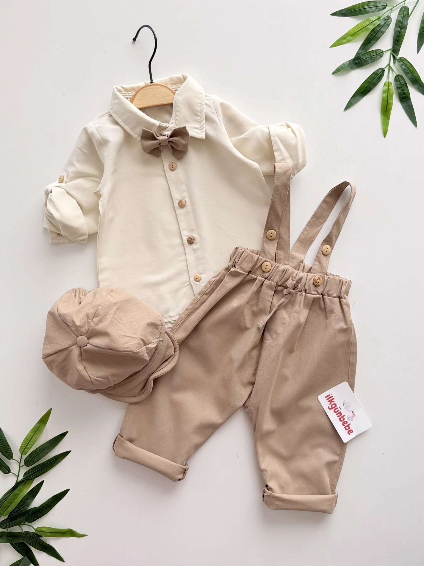 Gentleman Classic – 4’lü Papyonlu Salopet ve Kasket Takımı